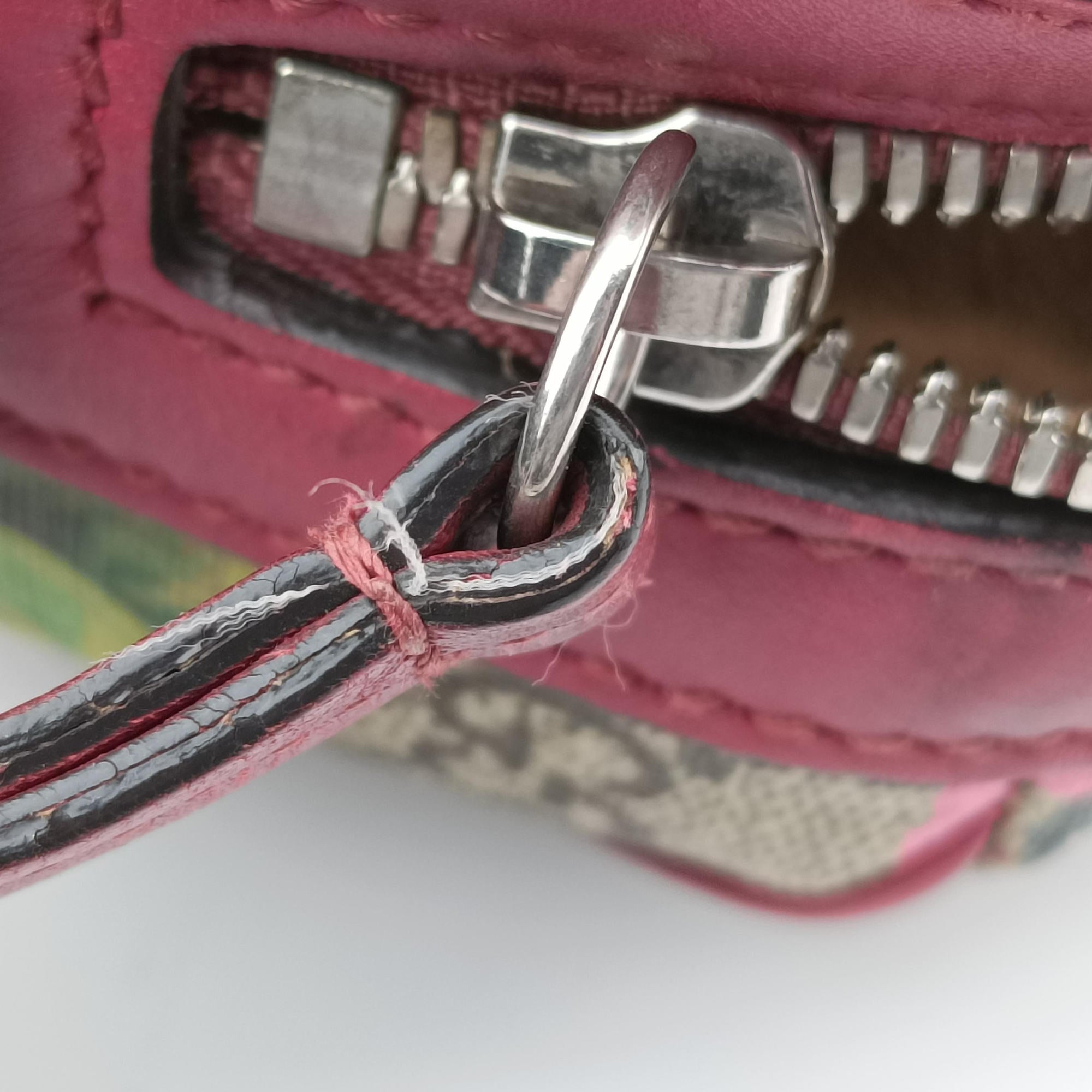 Pre-owned Gucci GG SUPREME Multicolour PVC coated canvas×leather 409529 shoulderbag | stylenewstar