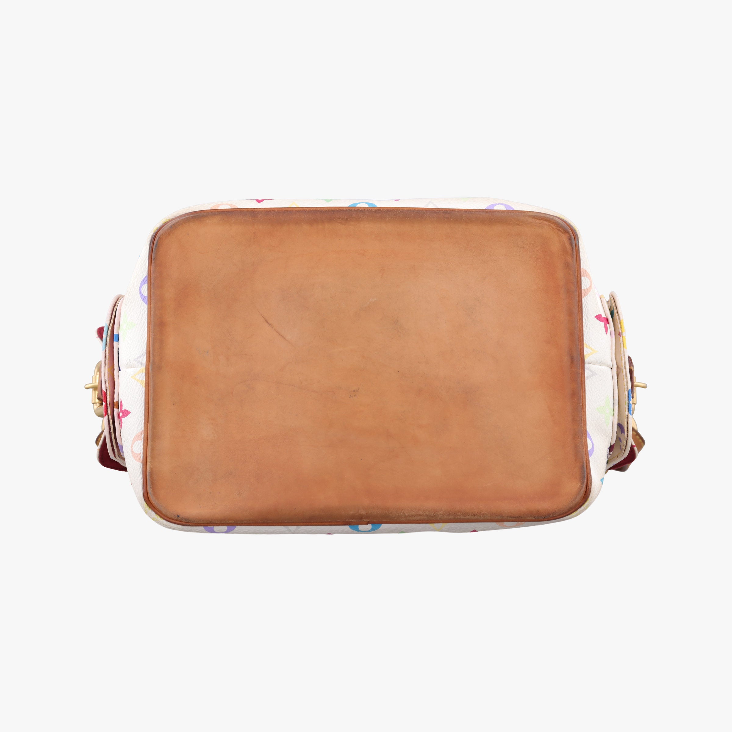 Pre-owned Louis Vuitton Petit NOe white Monogram Multicolor M42229 shoulderbag | stylenewstar