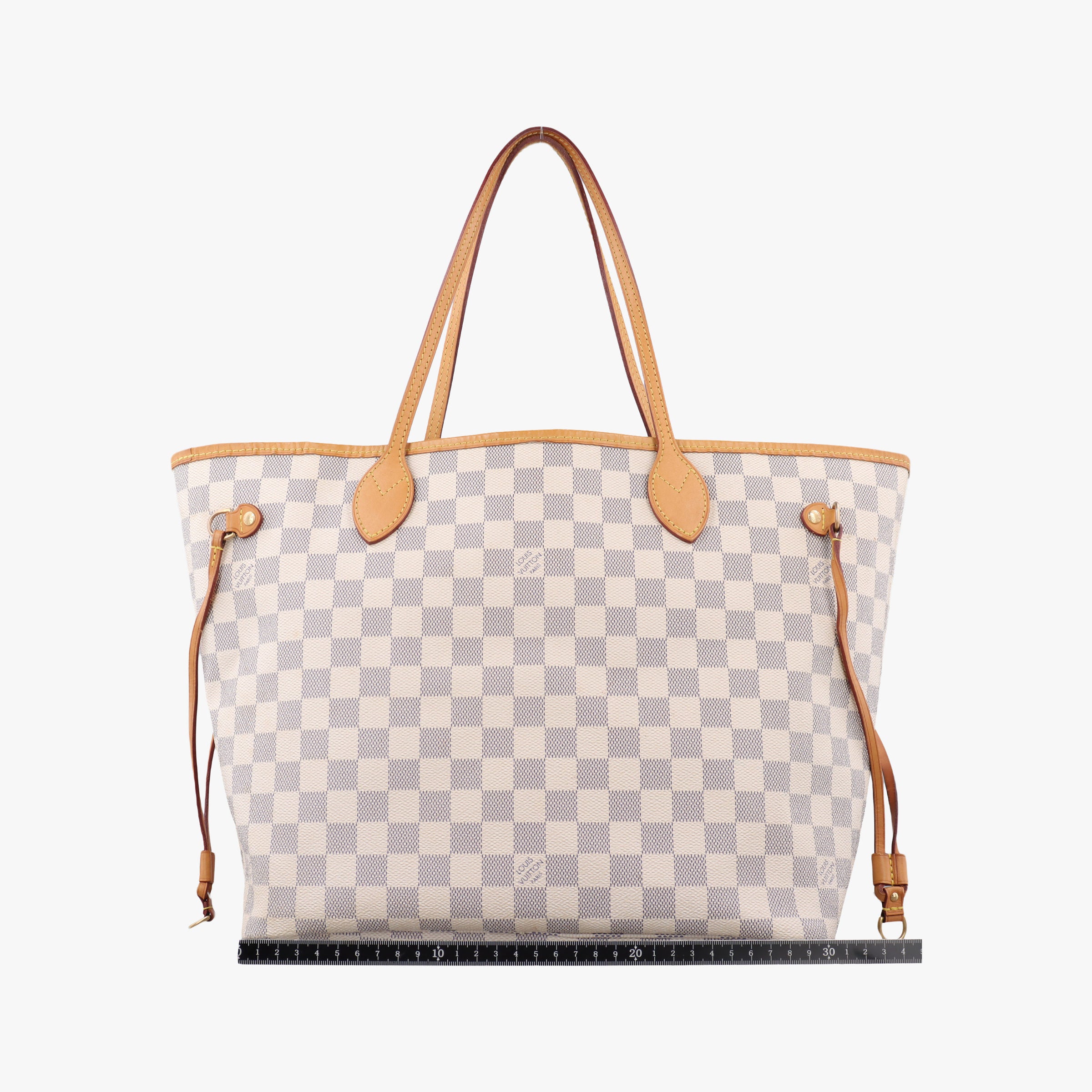 Pre-owned Louis Vuitton Neverfull MM Azur Damier Canvas N51107 shoulderbag | stylenewstar