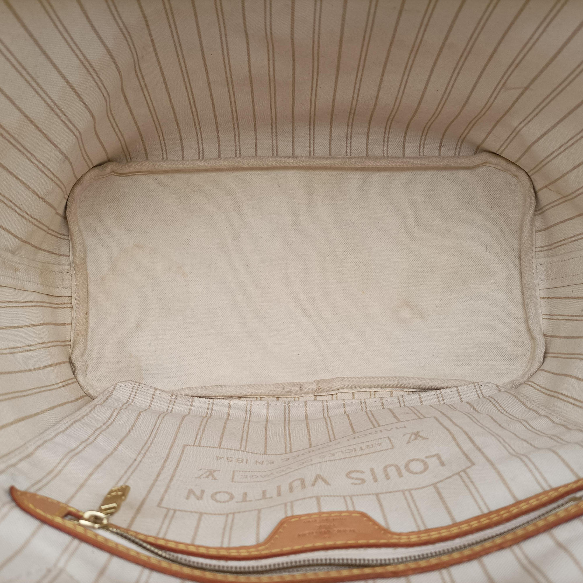 Pre-owned Louis Vuitton Neverfull MM Azur Damier Canvas N51107 shoulderbag | stylenewstar