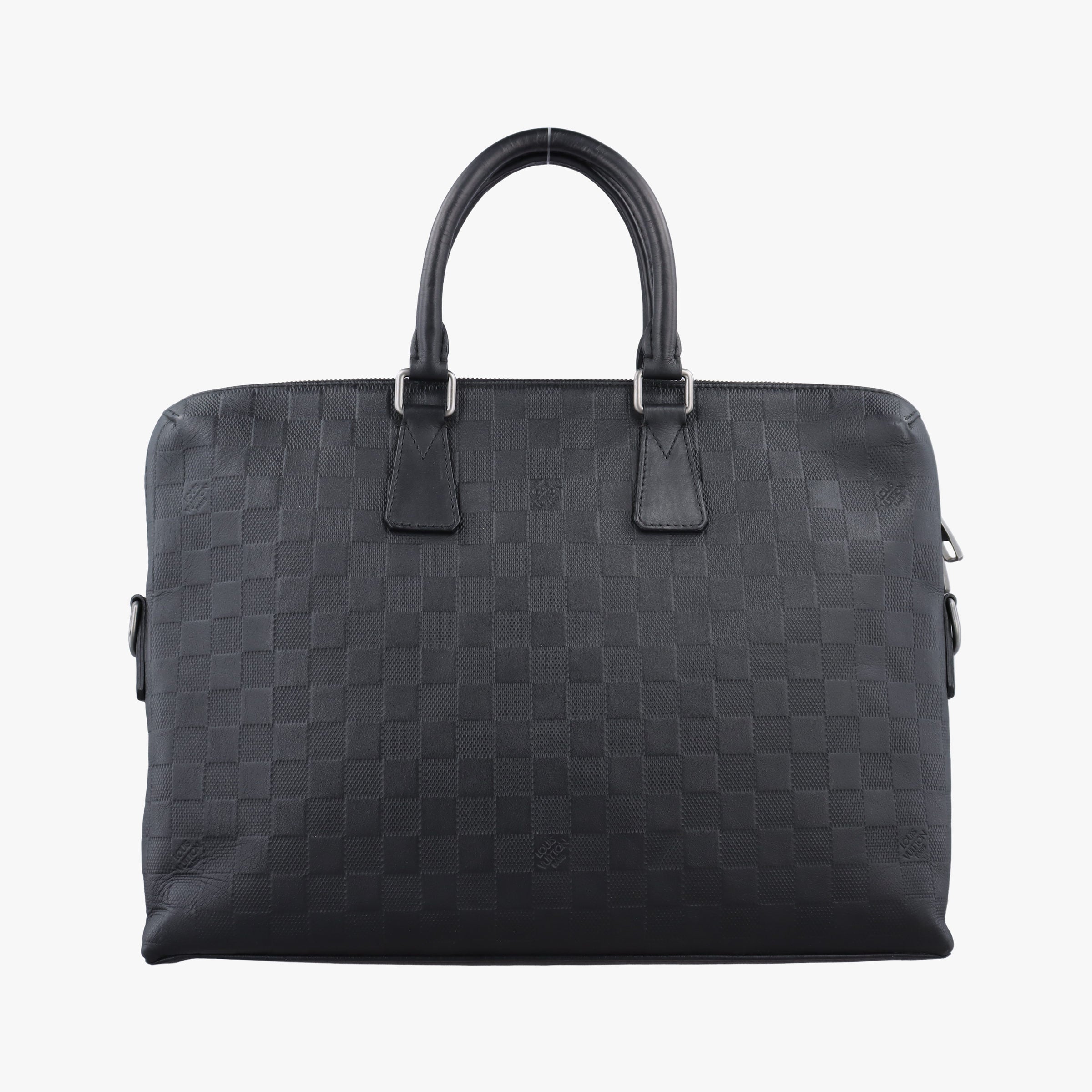 Pre-owned Louis Vuitton Porte Documents Jour Noir Damier Graphite N48224 handbag | stylenewstar