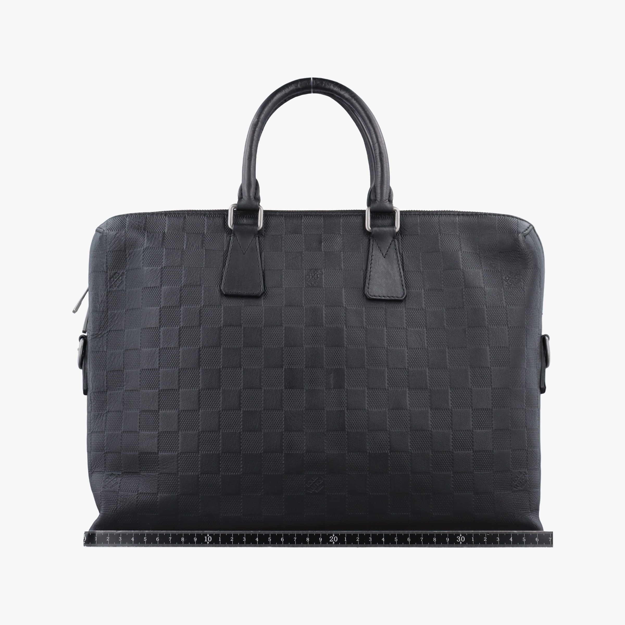 Pre-owned Louis Vuitton Porte Documents Jour Noir Damier Graphite N48224 handbag | stylenewstar