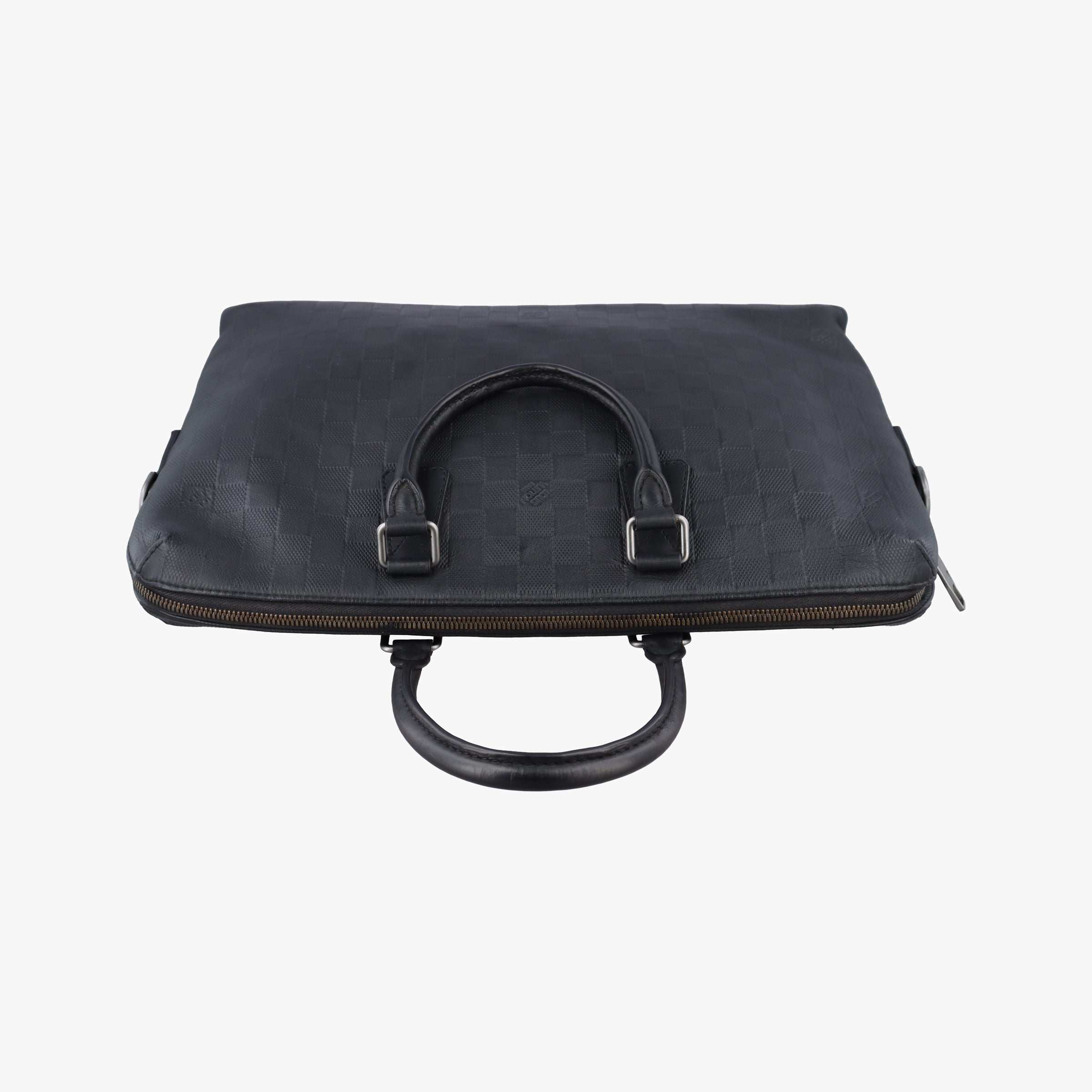 Pre-owned Louis Vuitton Porte Documents Jour Noir Damier Graphite N48224 handbag | stylenewstar