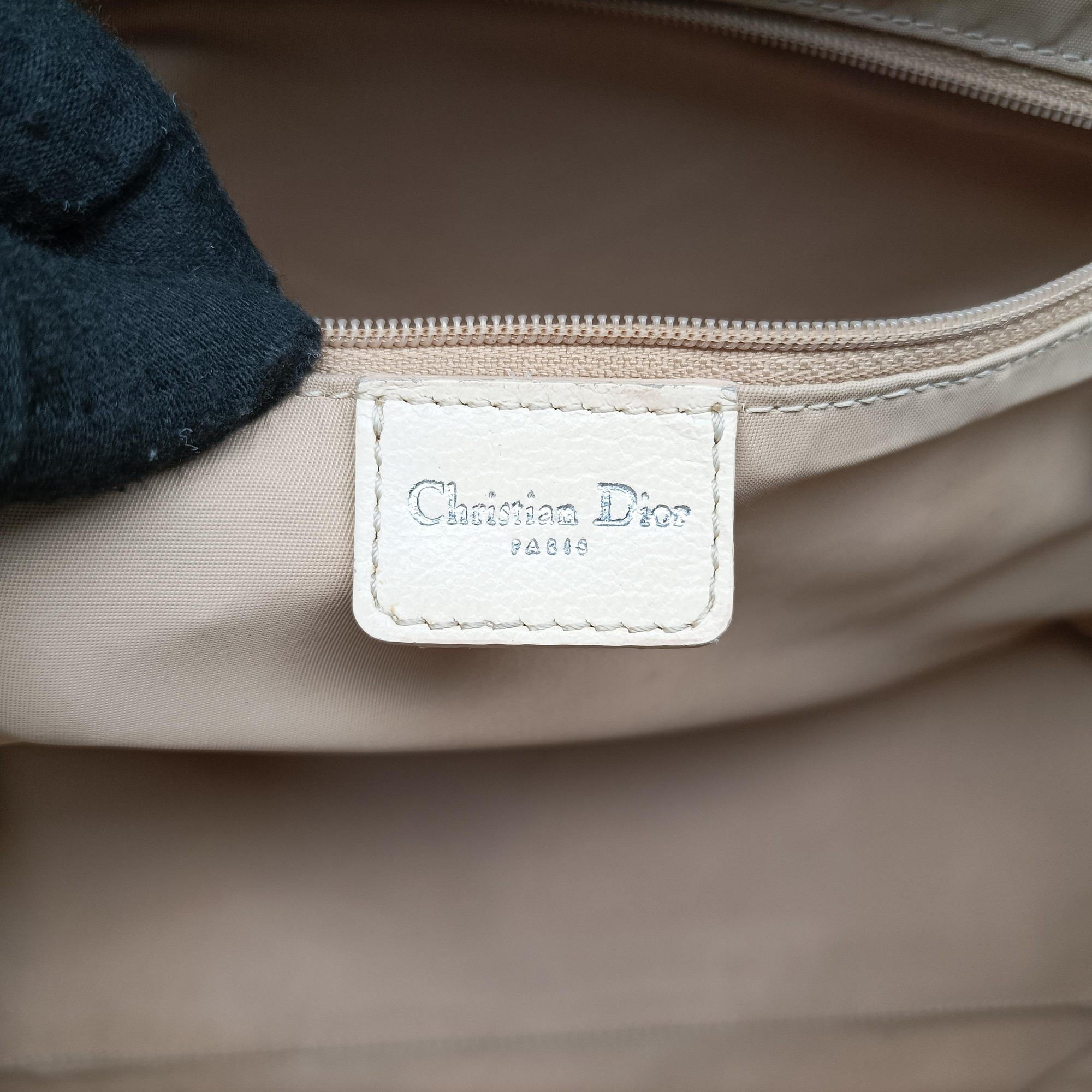 Pre-owned Christian Dior Trotter Flower Line White x Beige x Multicolor Canvas × Leather  handbag | stylenewstar