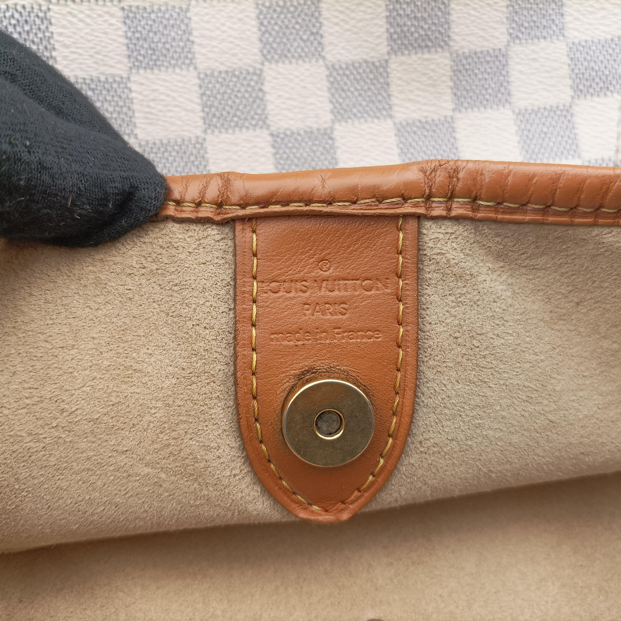 Pre-owned Louis Vuitton GALLIERA PM Azur Damier Canvas N55215 shoulderbag | stylenewstar