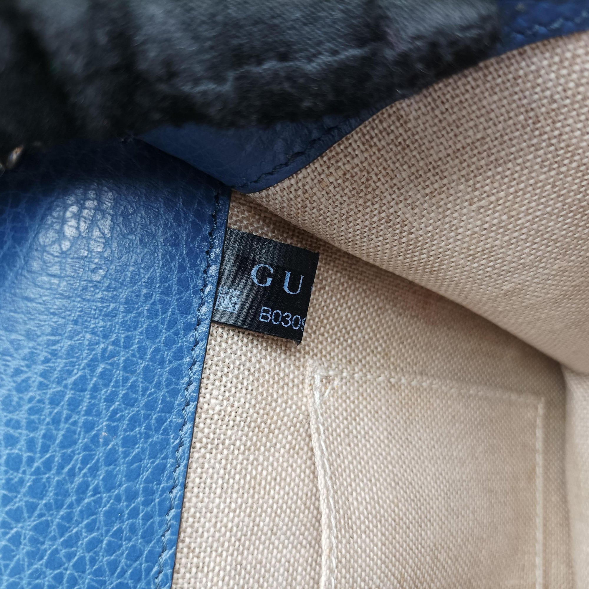 Secondhand Gucci Interlocking G Blue Leather 510304 shoulderbag | stylenewstar