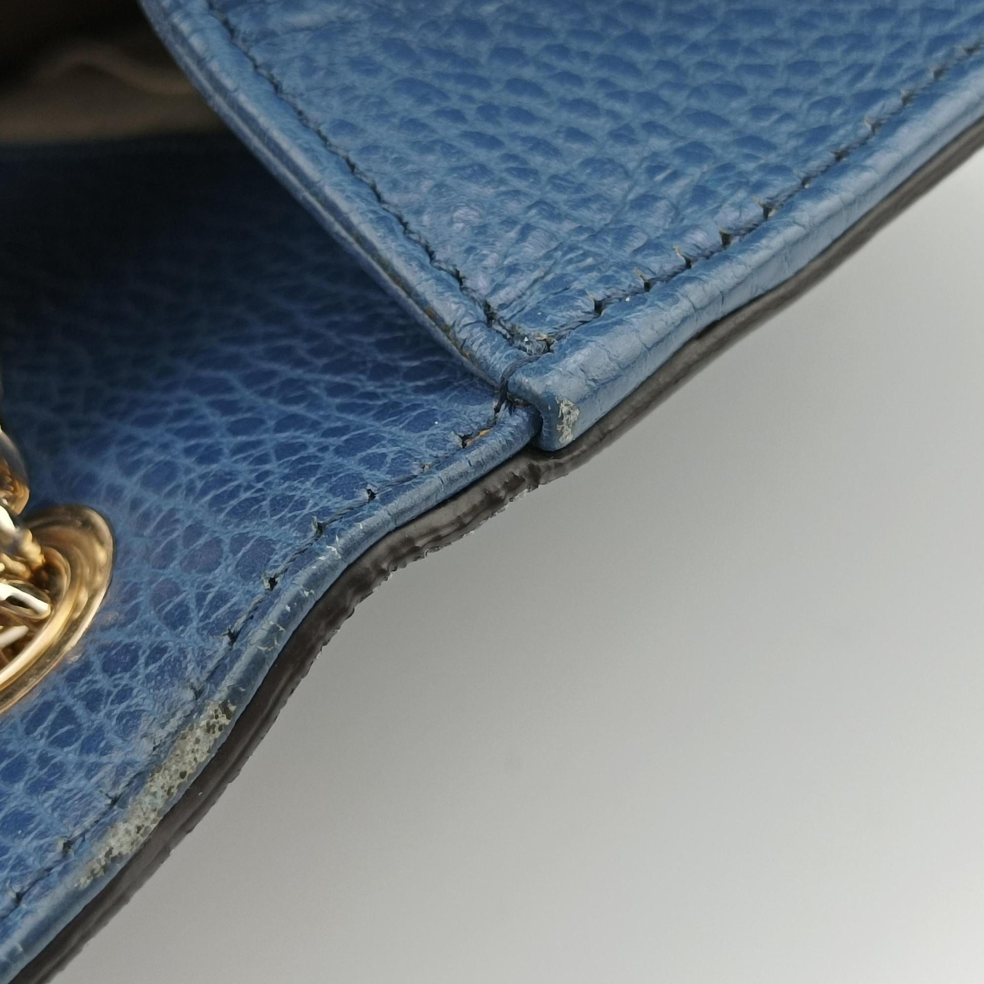 Secondhand Gucci Interlocking G Blue Leather 510304 shoulderbag | stylenewstar