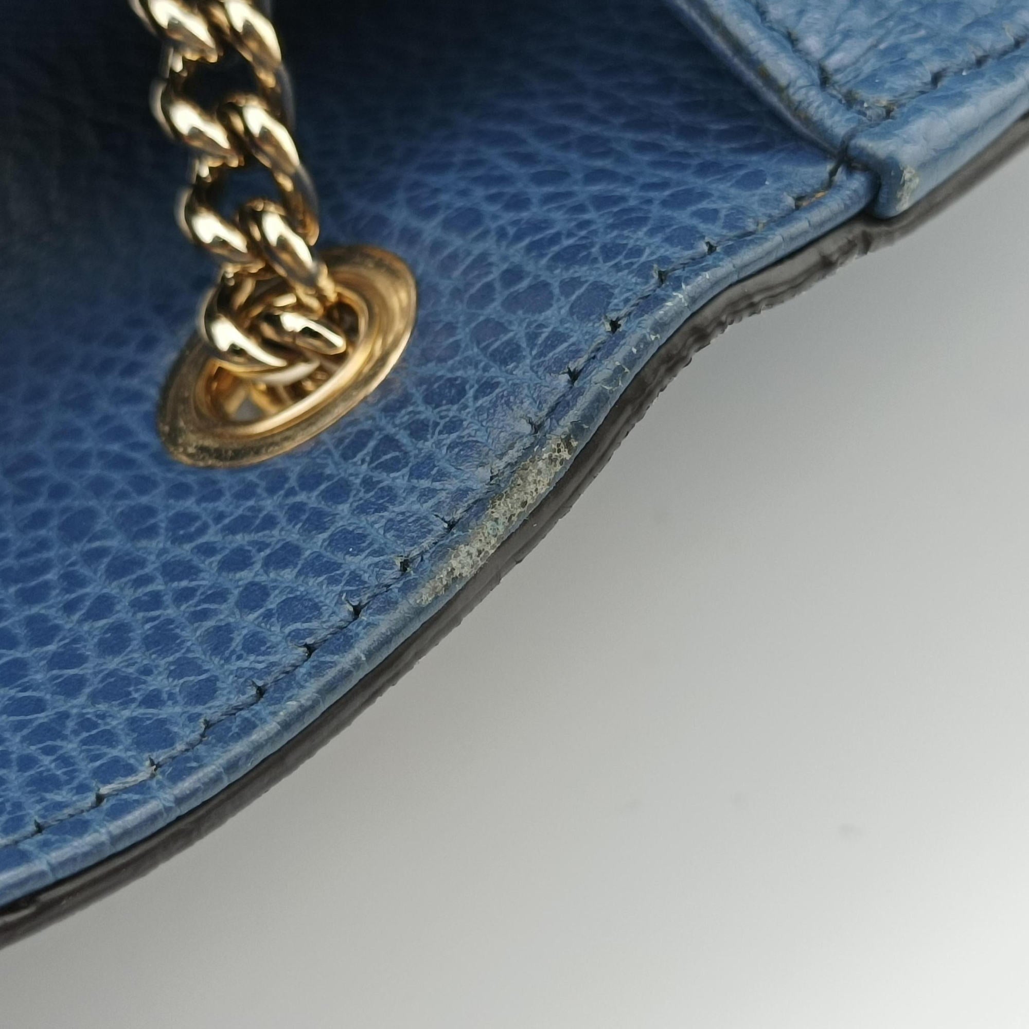 Secondhand Gucci Interlocking G Blue Leather 510304 shoulderbag | stylenewstar