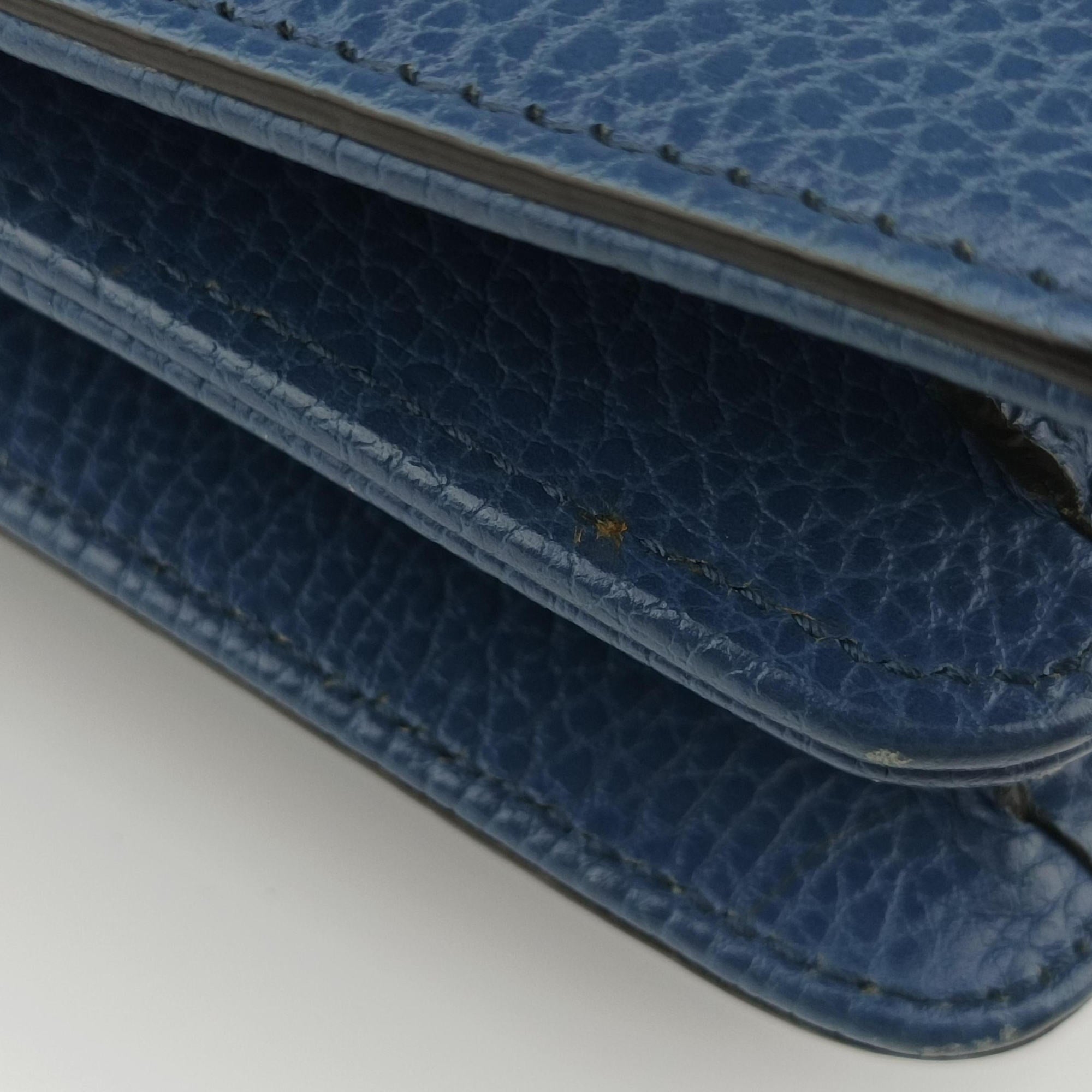 Secondhand Gucci Interlocking G Blue Leather 510304 shoulderbag | stylenewstar