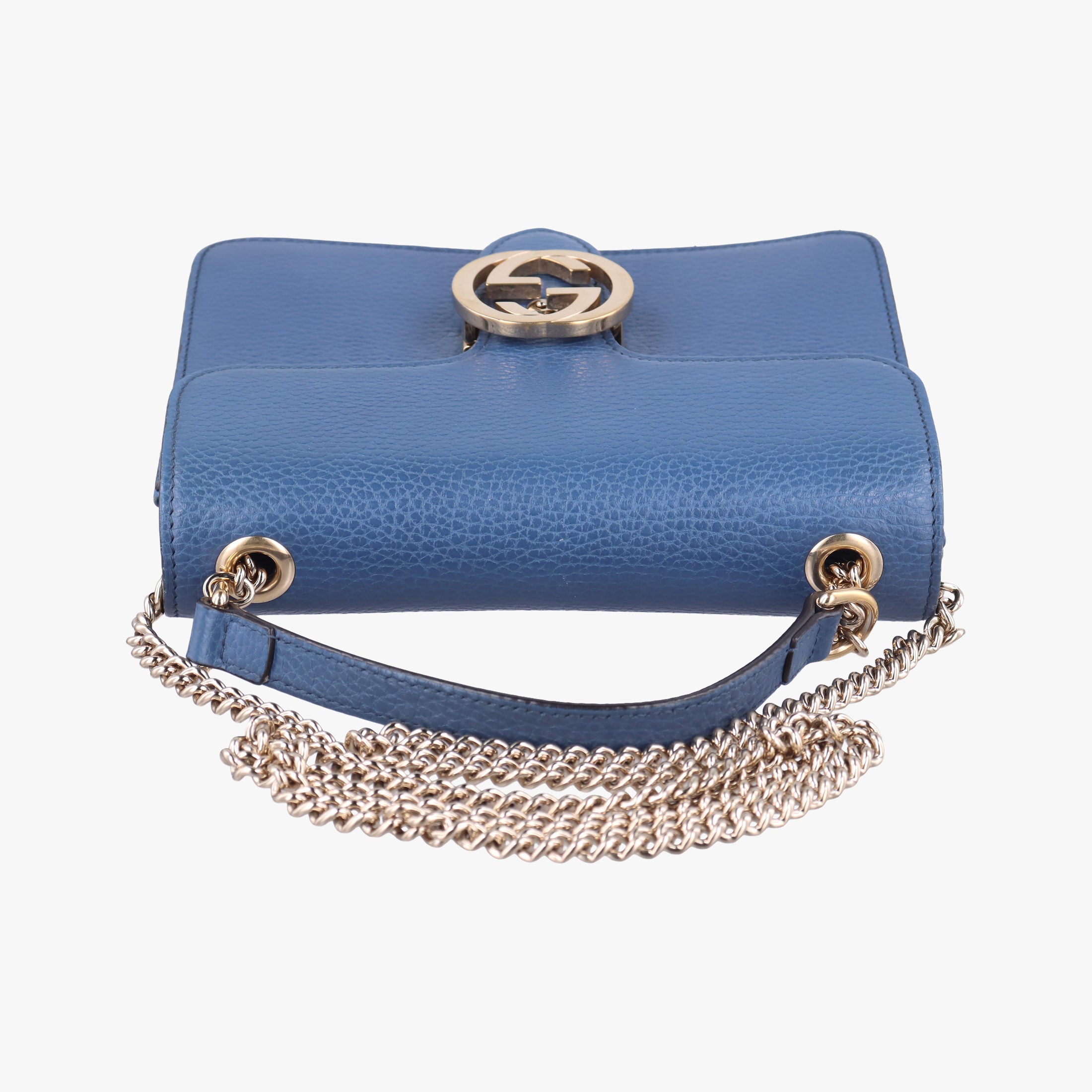 Secondhand Gucci Interlocking G Blue Leather 510304 shoulderbag | stylenewstar