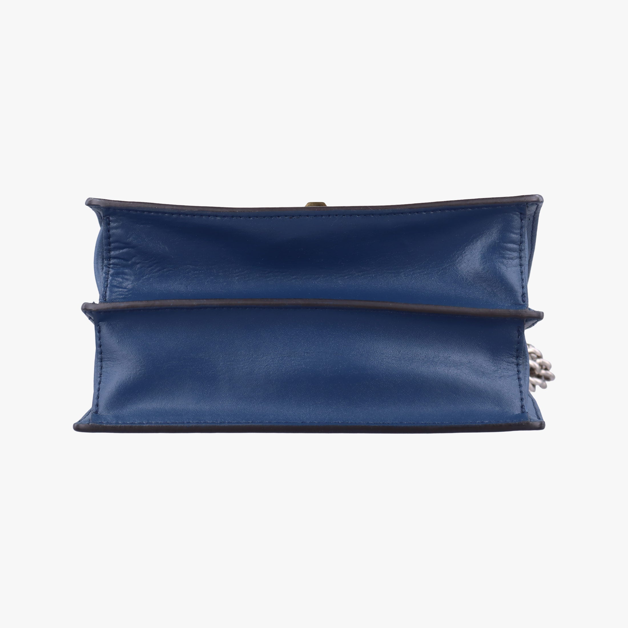 Pre-owned Fendi KAN I Blue leather 8M0381 shoulderbag | stylenewstar