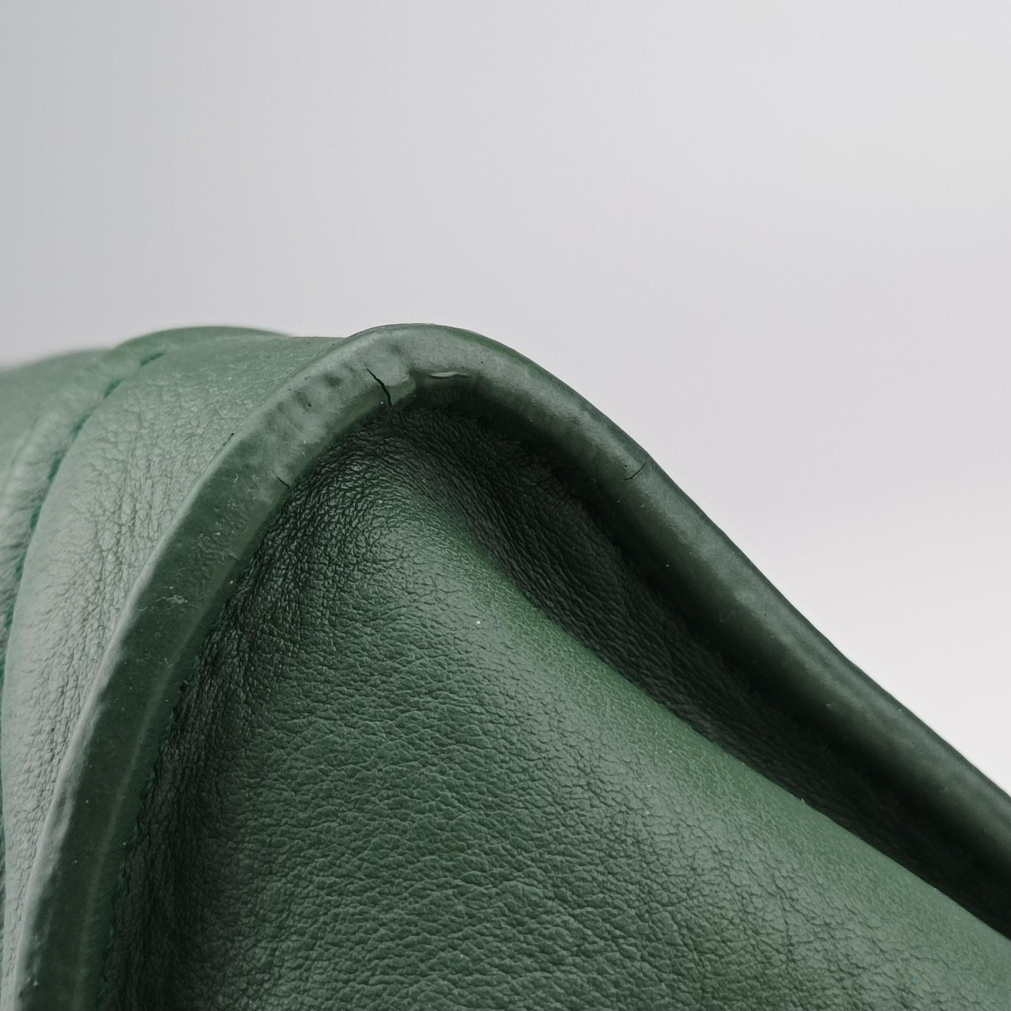 Secondhand Celine Luggage Small Square Phantom Green Leather  handbag | stylenewstar