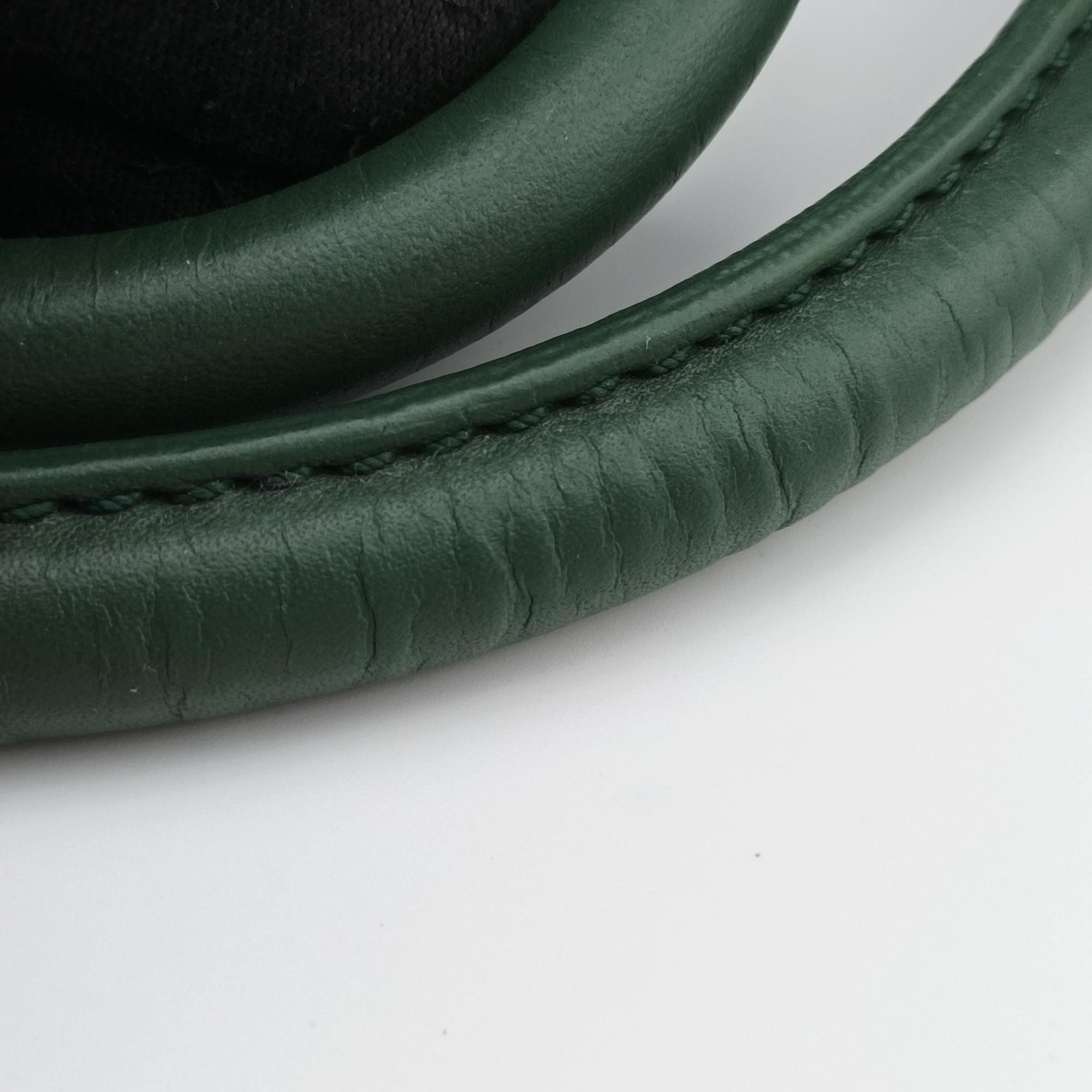 Secondhand Celine Luggage Small Square Phantom Green Leather  handbag | stylenewstar