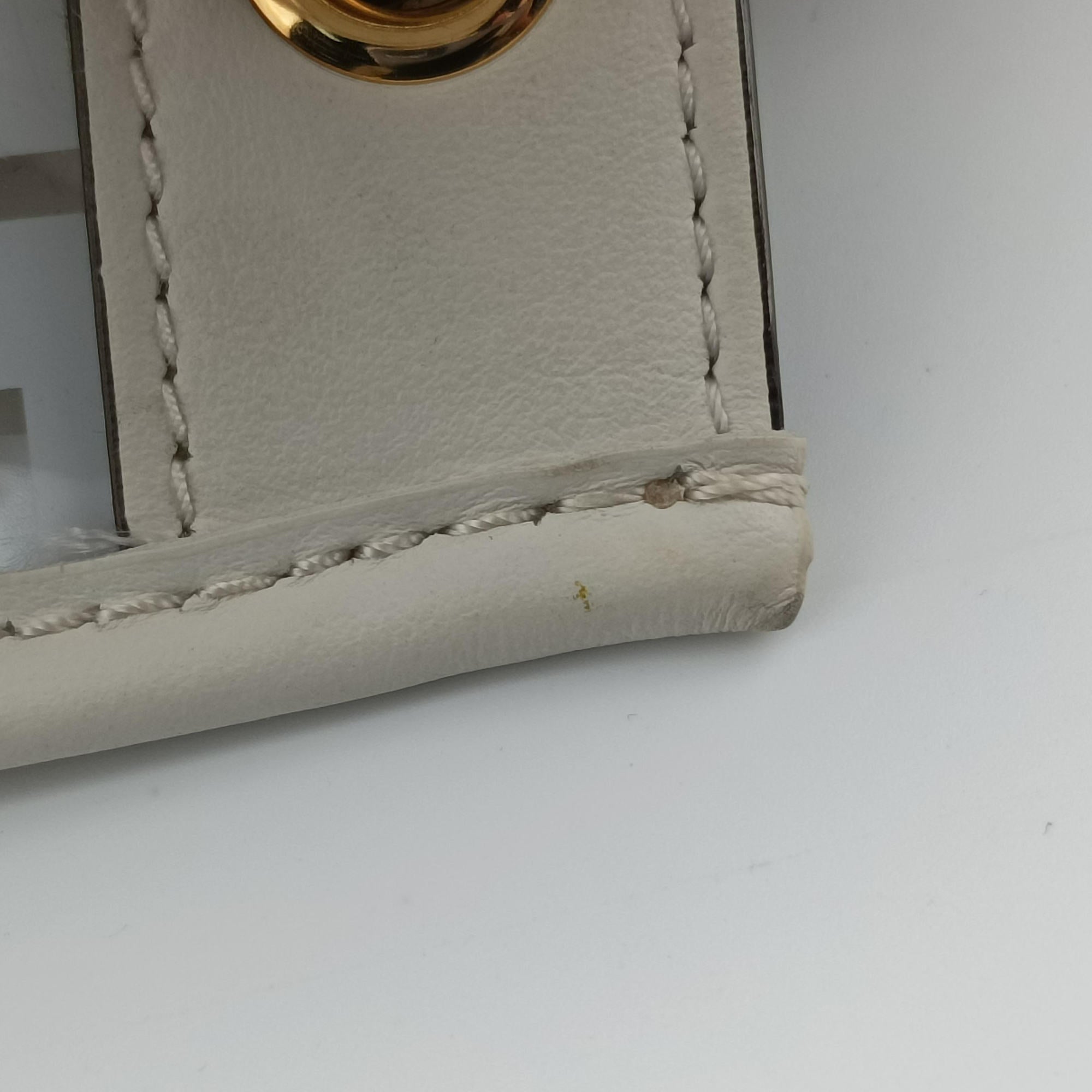 Secondhand Fendi Runaway Shopper White PVC coated canvas×Leather 8BH353 shoulderbag | stylenewstar