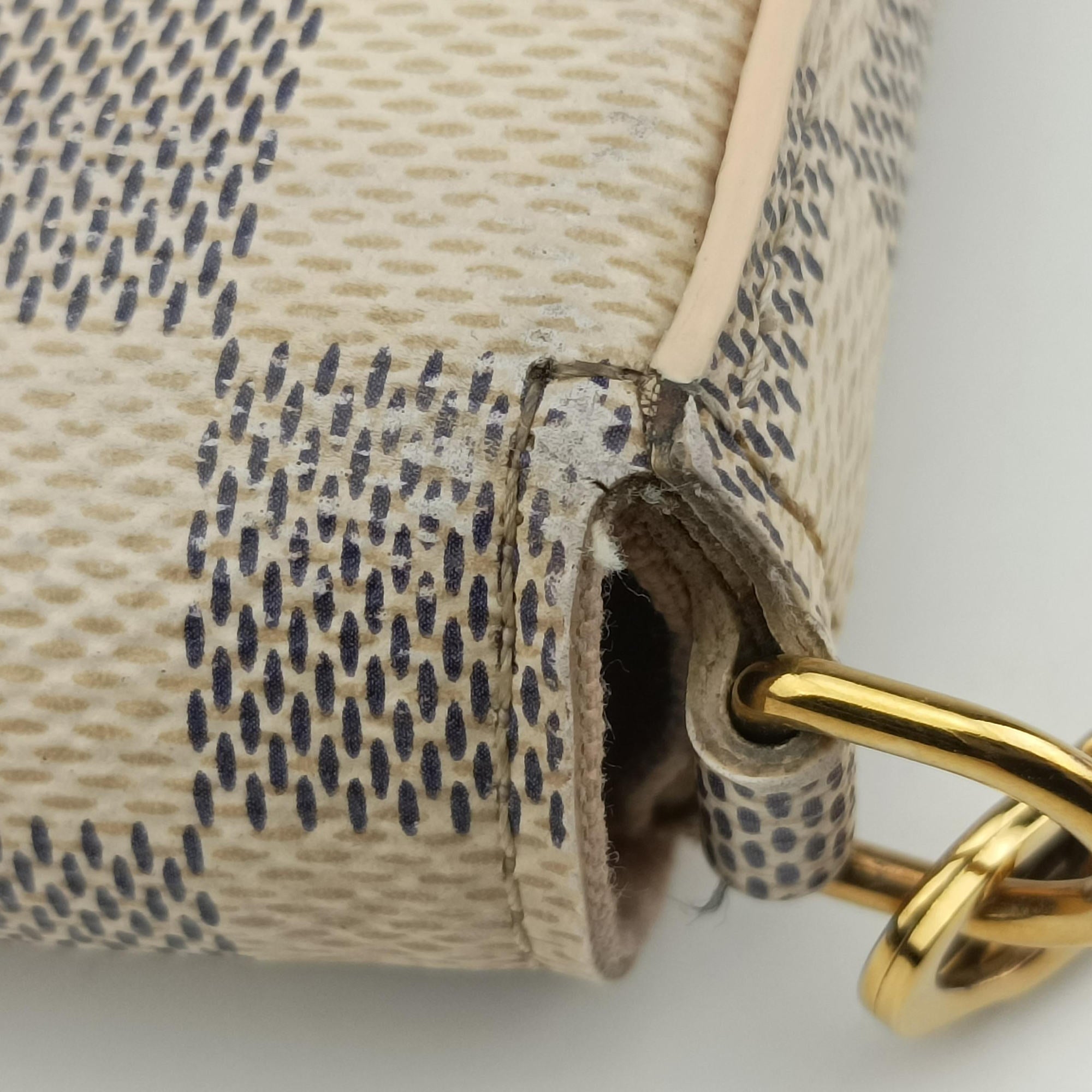 Pre-owned Louis Vuitton Pochette FeLICIE AZUR Damier Canvas N63106 shoulderbag | stylenewstar