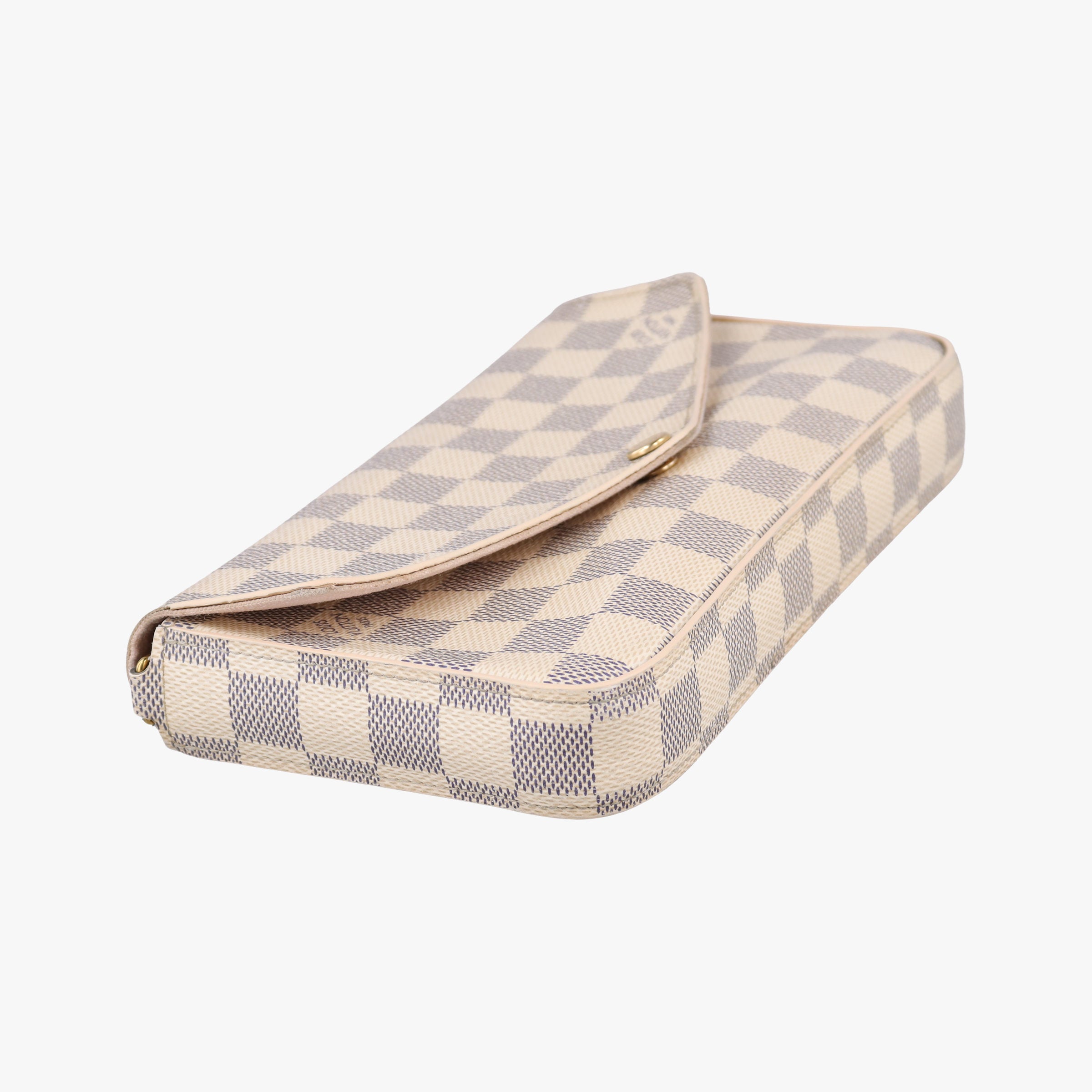 Pre-owned Louis Vuitton Pochette FeLICIE AZUR Damier Canvas N63106 shoulderbag | stylenewstar