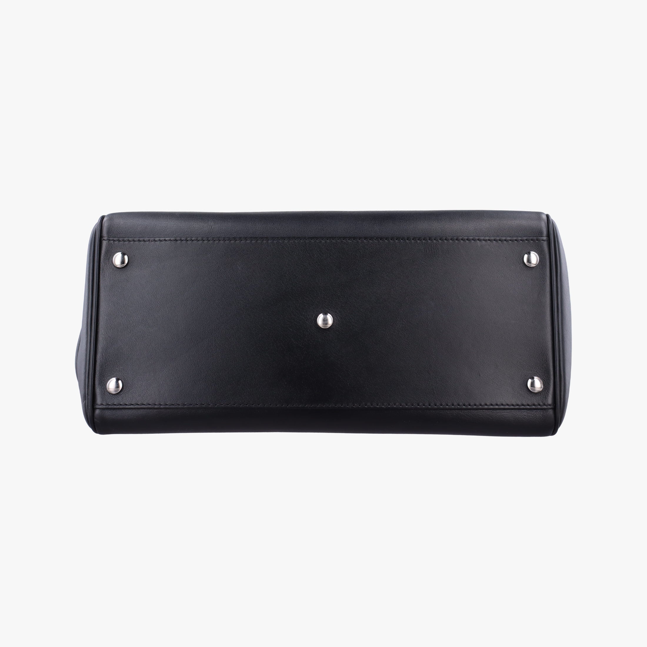 Pre-owned VERSACE Palazzo Empire Red×Black×blue Leather  shoulderbag | stylenewstar