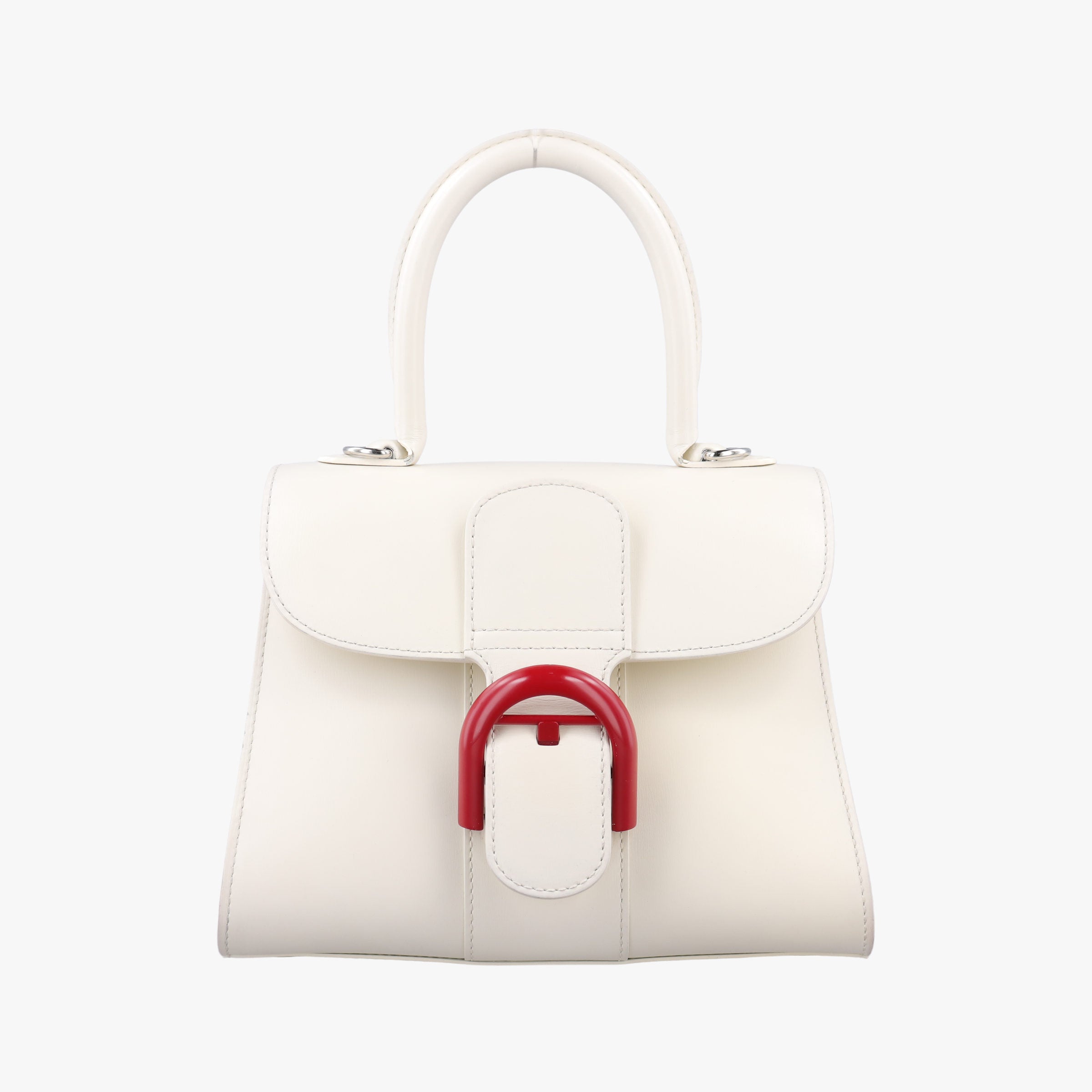 Pre-owned Delvaux Brillant mini White Leather  handbag | stylenewstar
