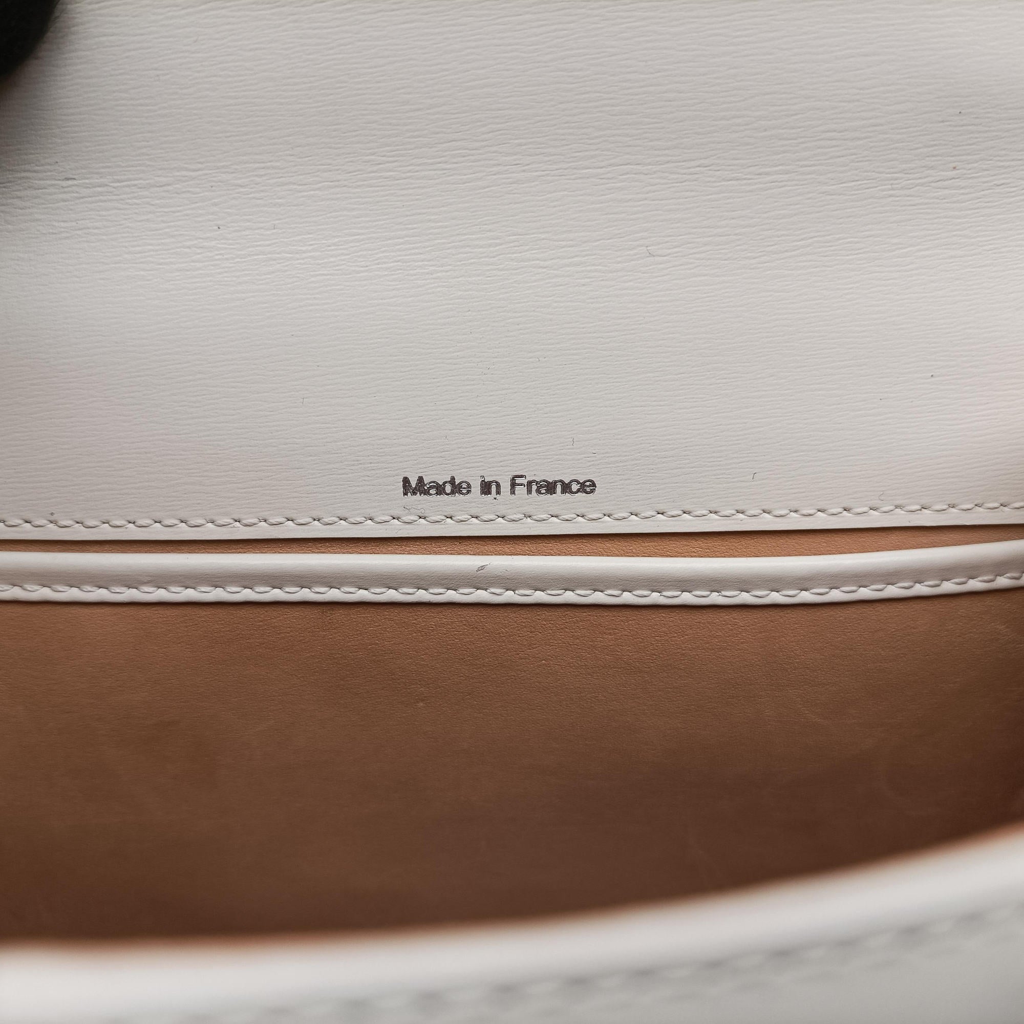 Pre-owned Delvaux Brillant mini White Leather  handbag | stylenewstar