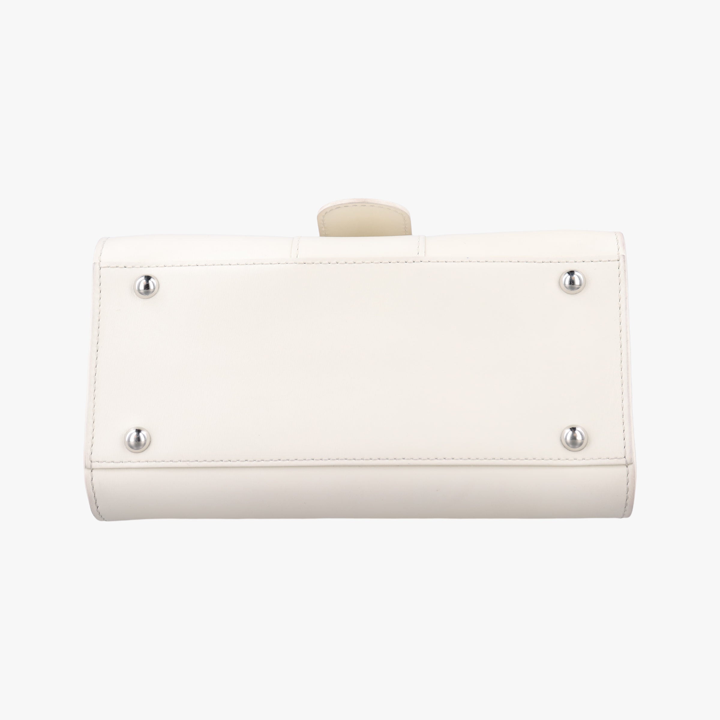 Pre-owned Delvaux Brillant mini White Leather  handbag | stylenewstar