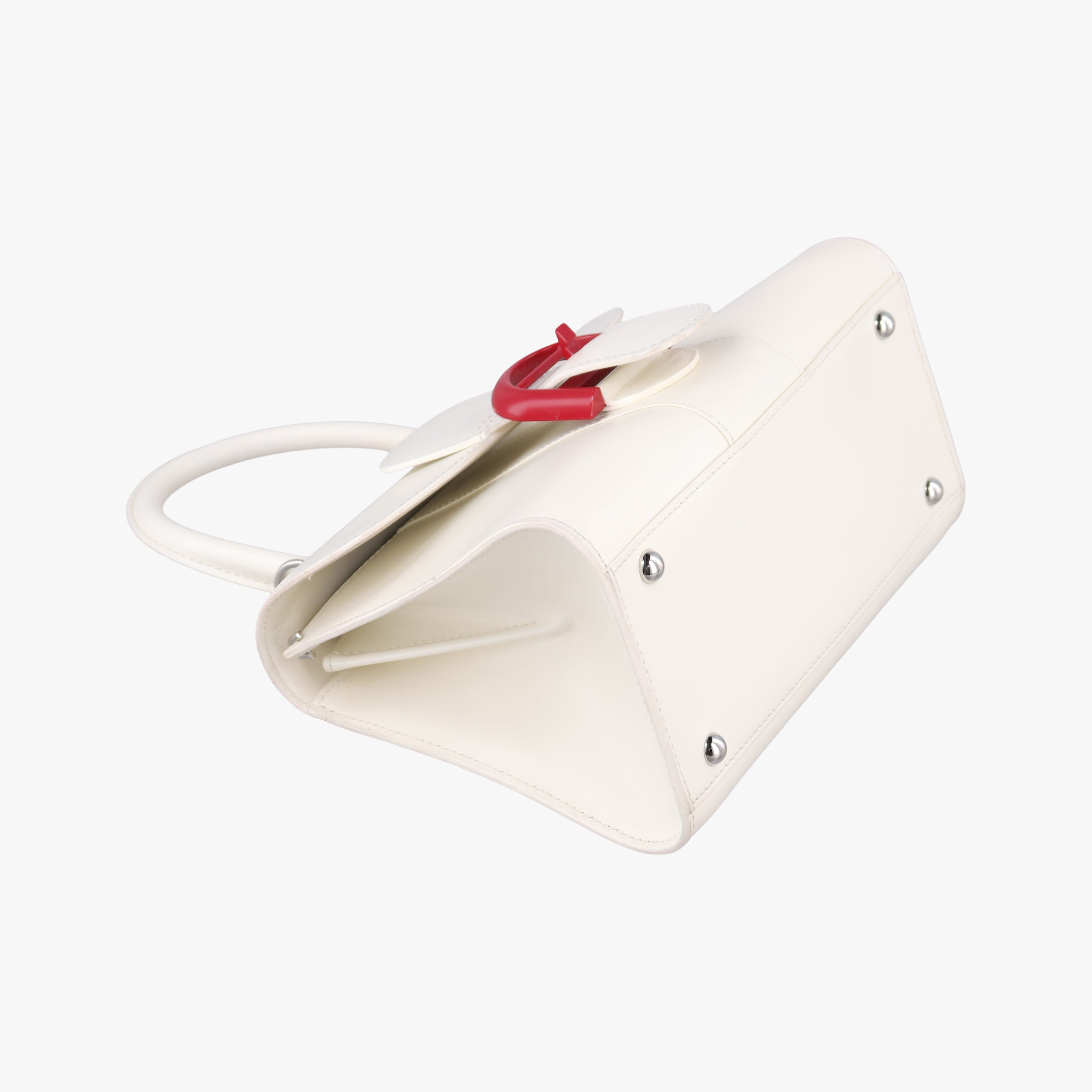 Pre-owned Delvaux Brillant mini White Leather  handbag | stylenewstar