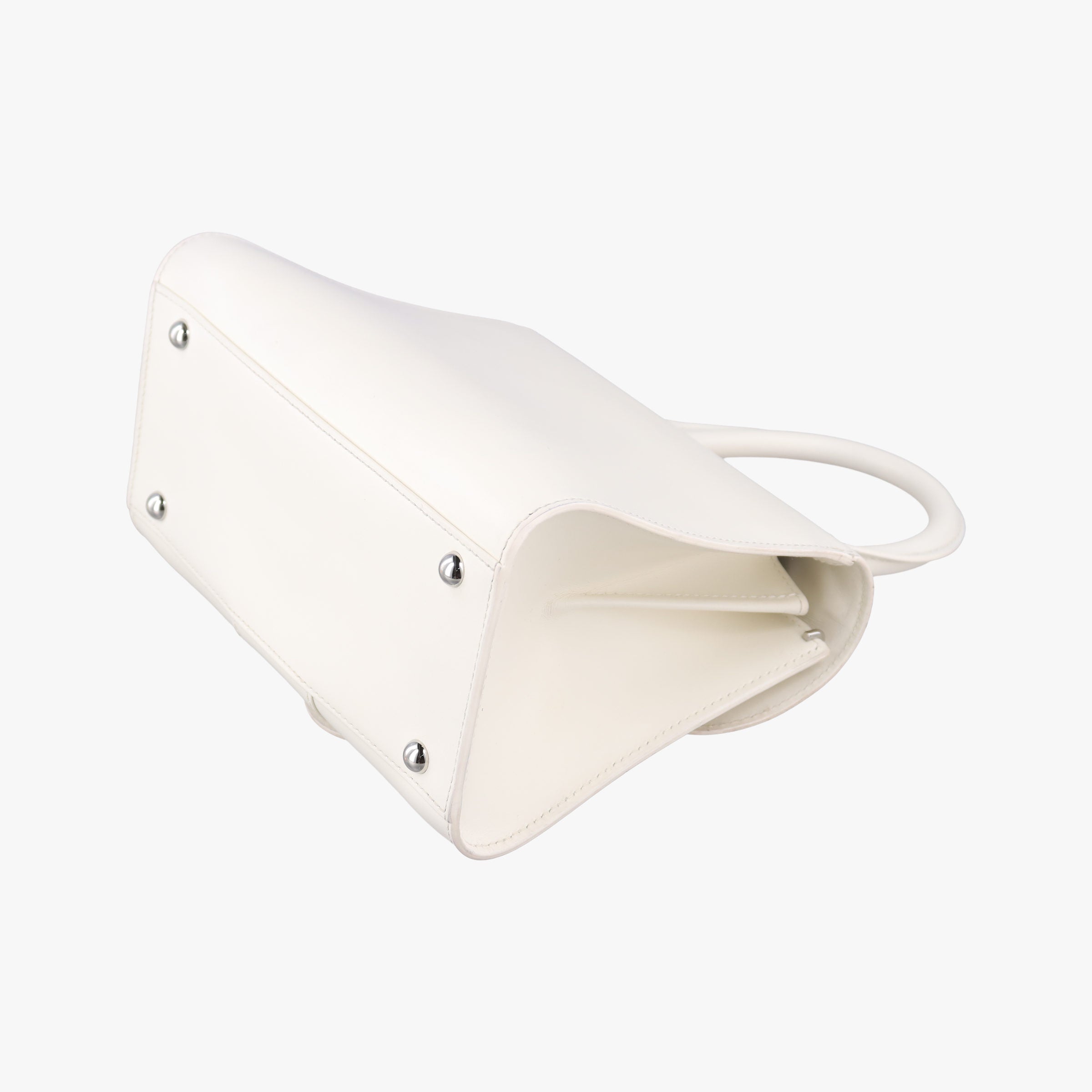 Pre-owned Delvaux Brillant mini White Leather  handbag | stylenewstar