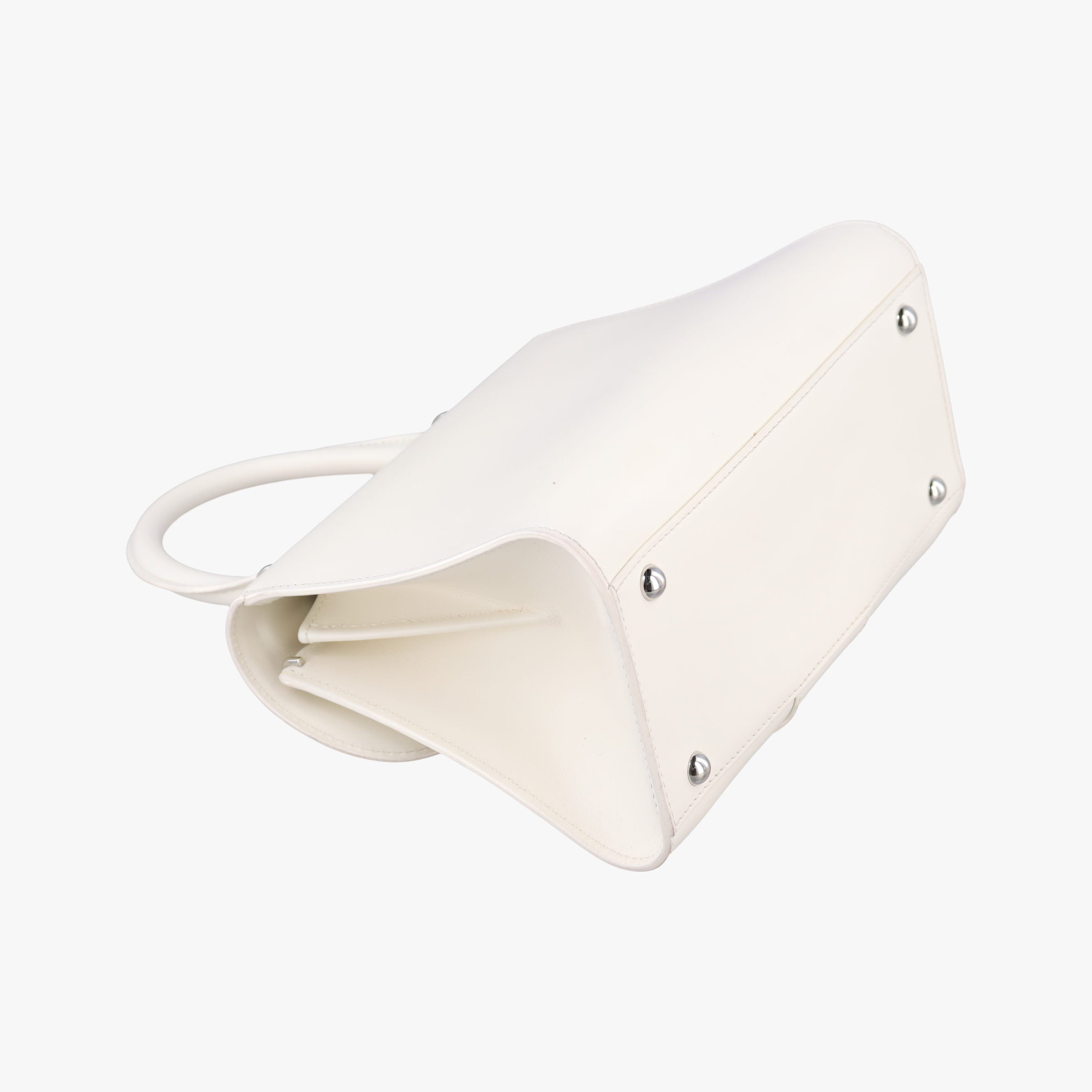 Pre-owned Delvaux Brillant mini White Leather  handbag | stylenewstar