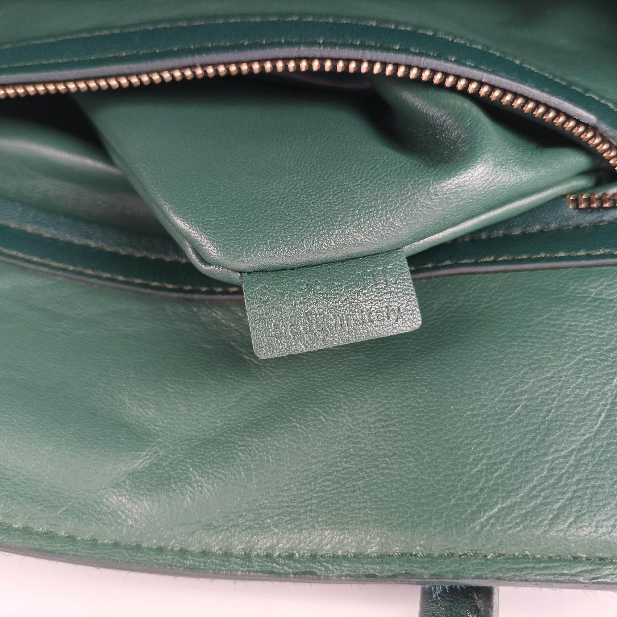 Pre-owned Celine Luggage Square Phantom Green Pony Hair  handbag | stylenewstar