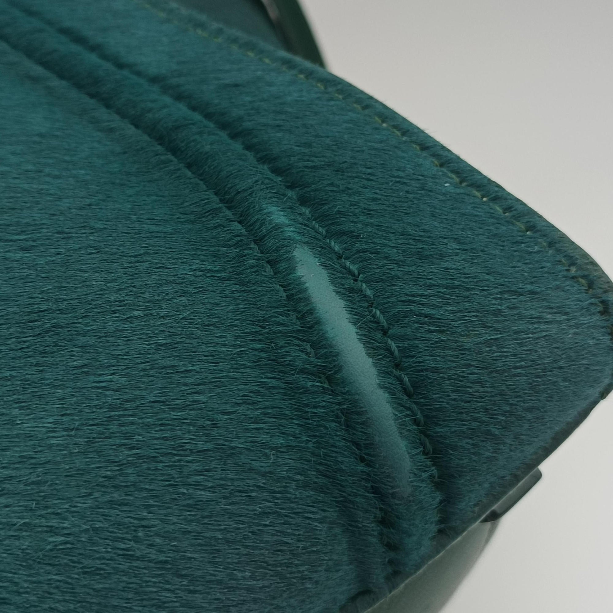 Pre-owned Celine Luggage Square Phantom Green Pony Hair  handbag | stylenewstar