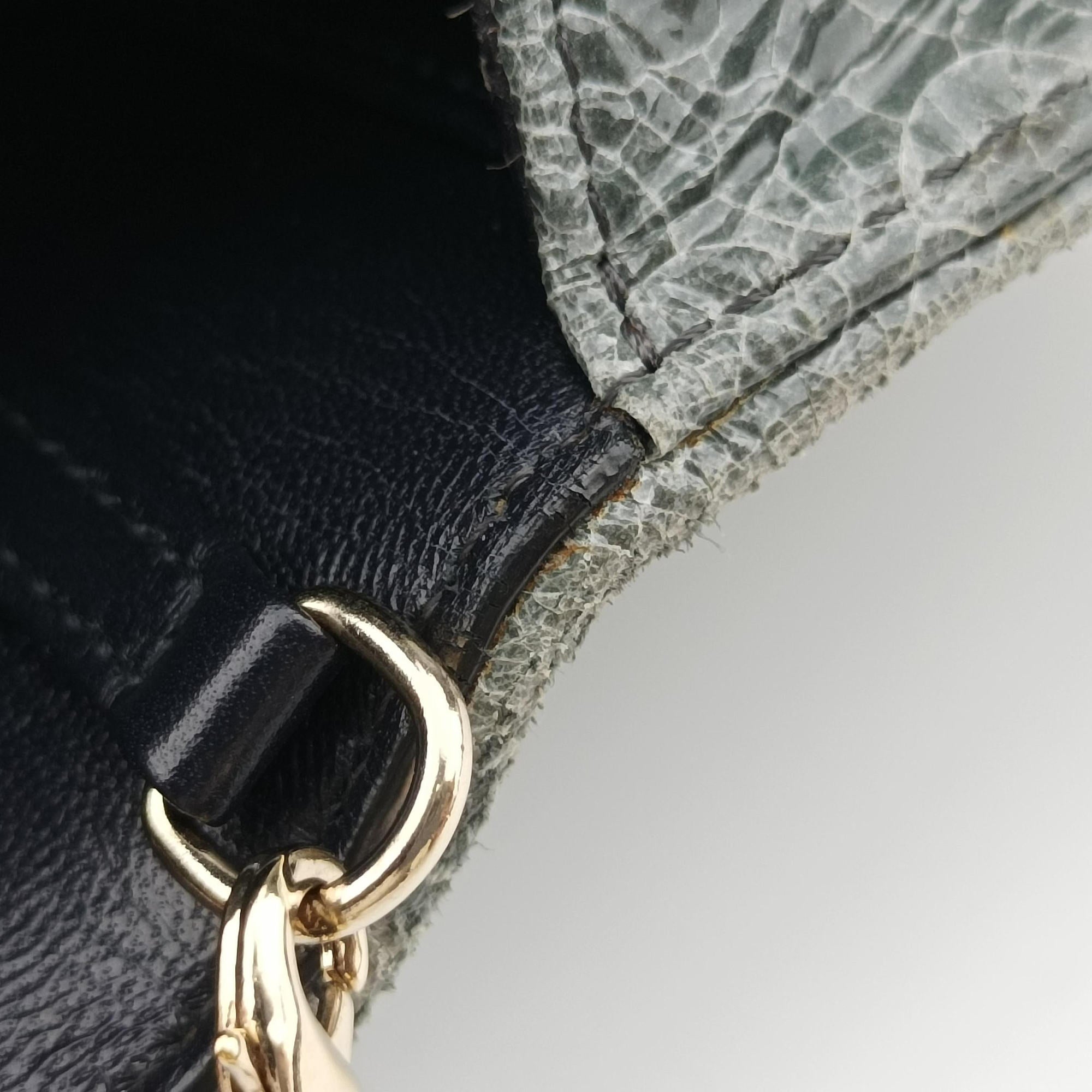 Pre-owned Christian Dior Diorama Grey Leather  shoulderbag | stylenewstar