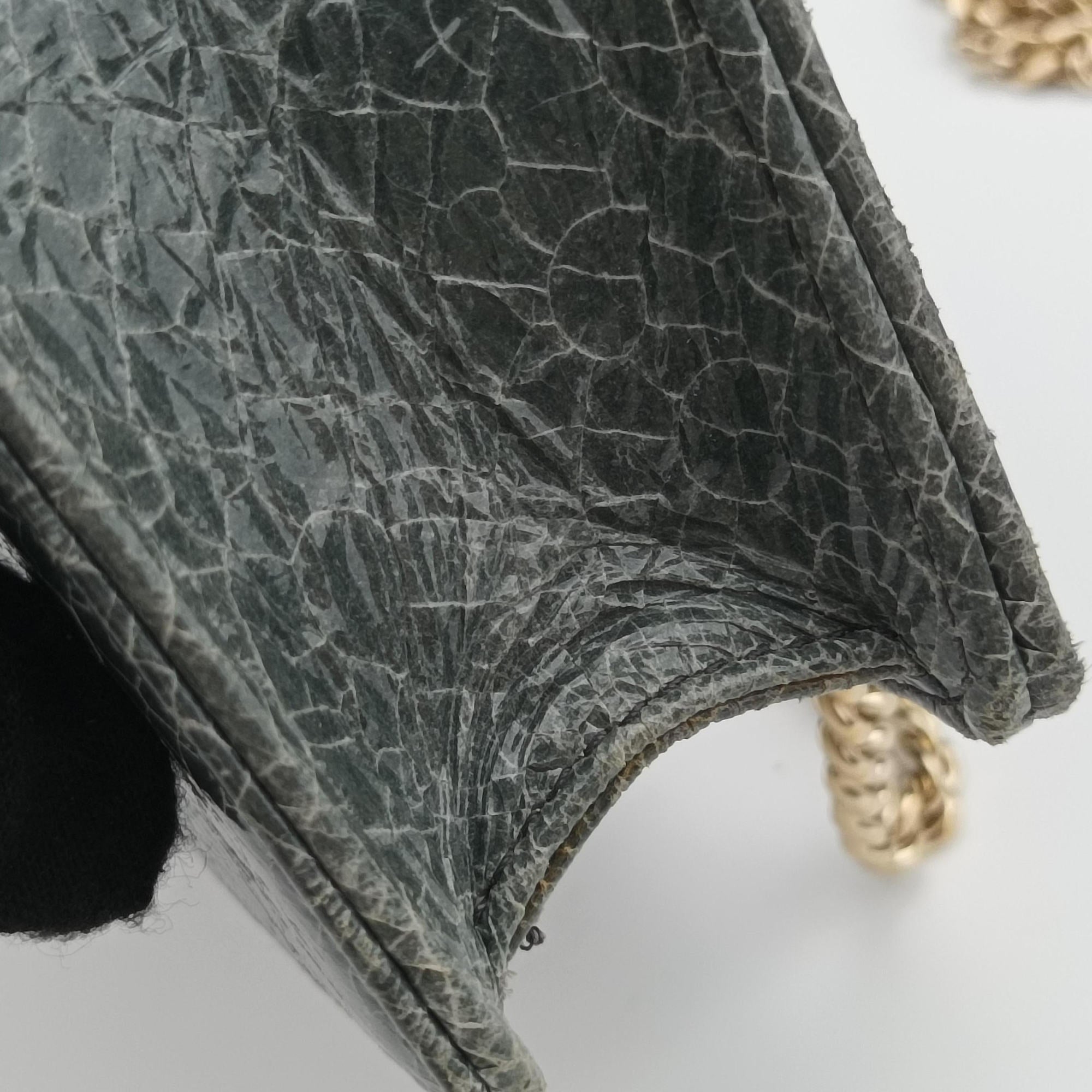 Pre-owned Christian Dior Diorama Grey Leather  shoulderbag | stylenewstar