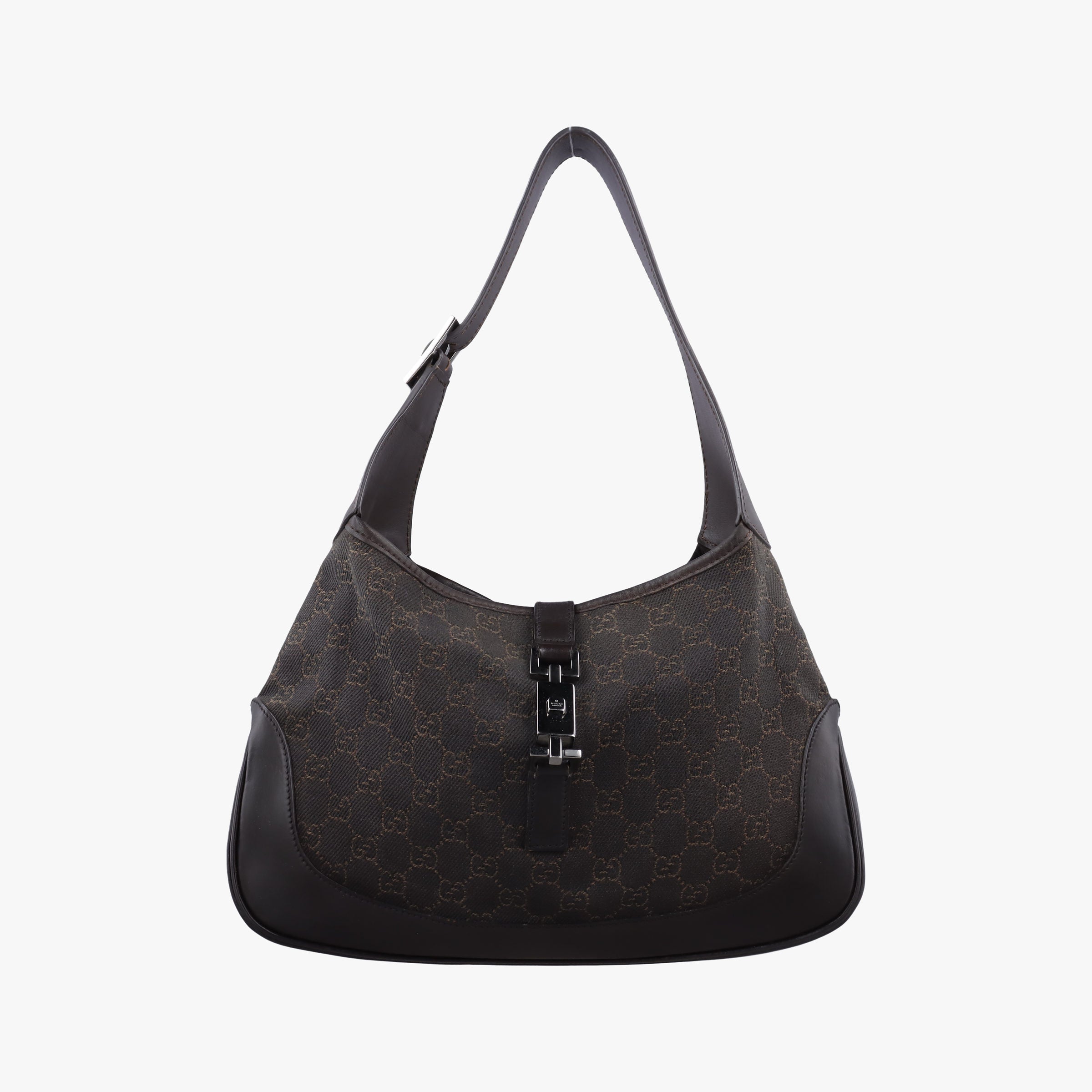 Pre-owned Gucci Jackie Brown canvas×leather 00963 shoulderbag | stylenewstar