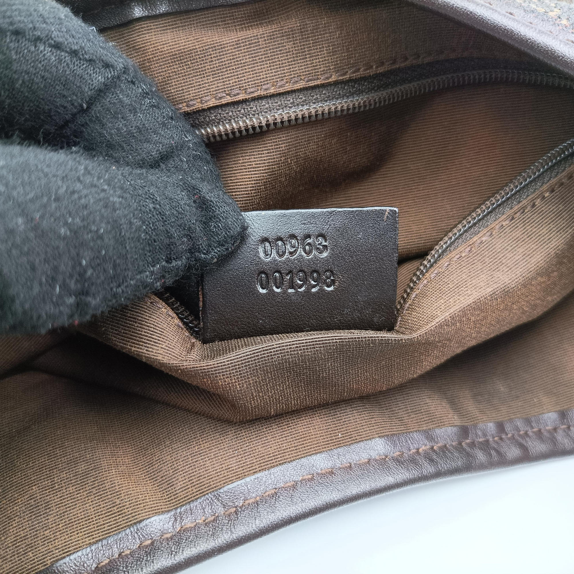 Pre-owned Gucci Jackie Brown canvas×leather 00963 shoulderbag | stylenewstar
