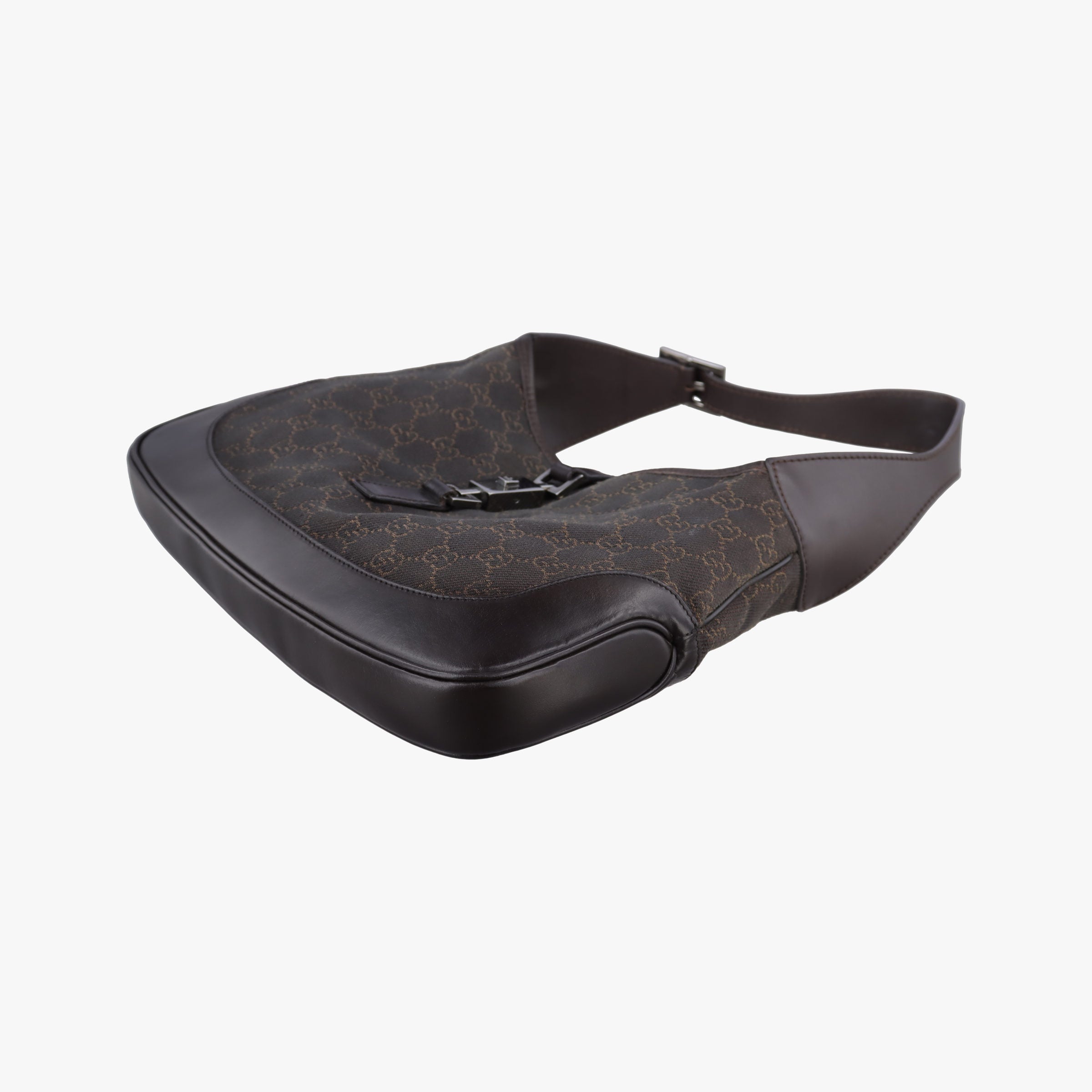 Pre-owned Gucci Jackie Brown canvas×leather 00963 shoulderbag | stylenewstar