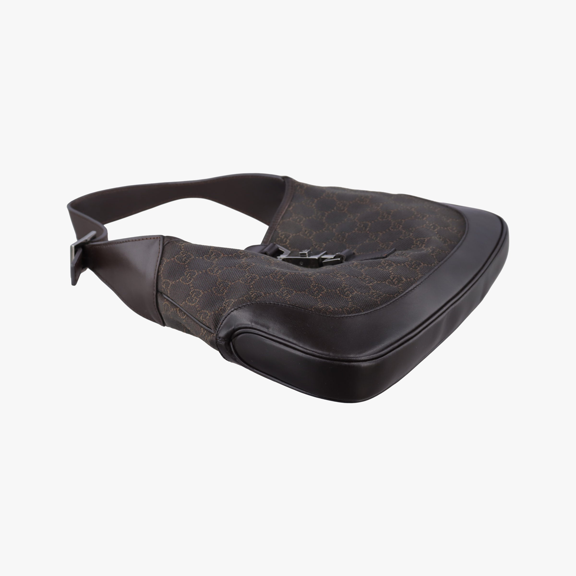 Pre-owned Gucci Jackie Brown canvas×leather 00963 shoulderbag | stylenewstar