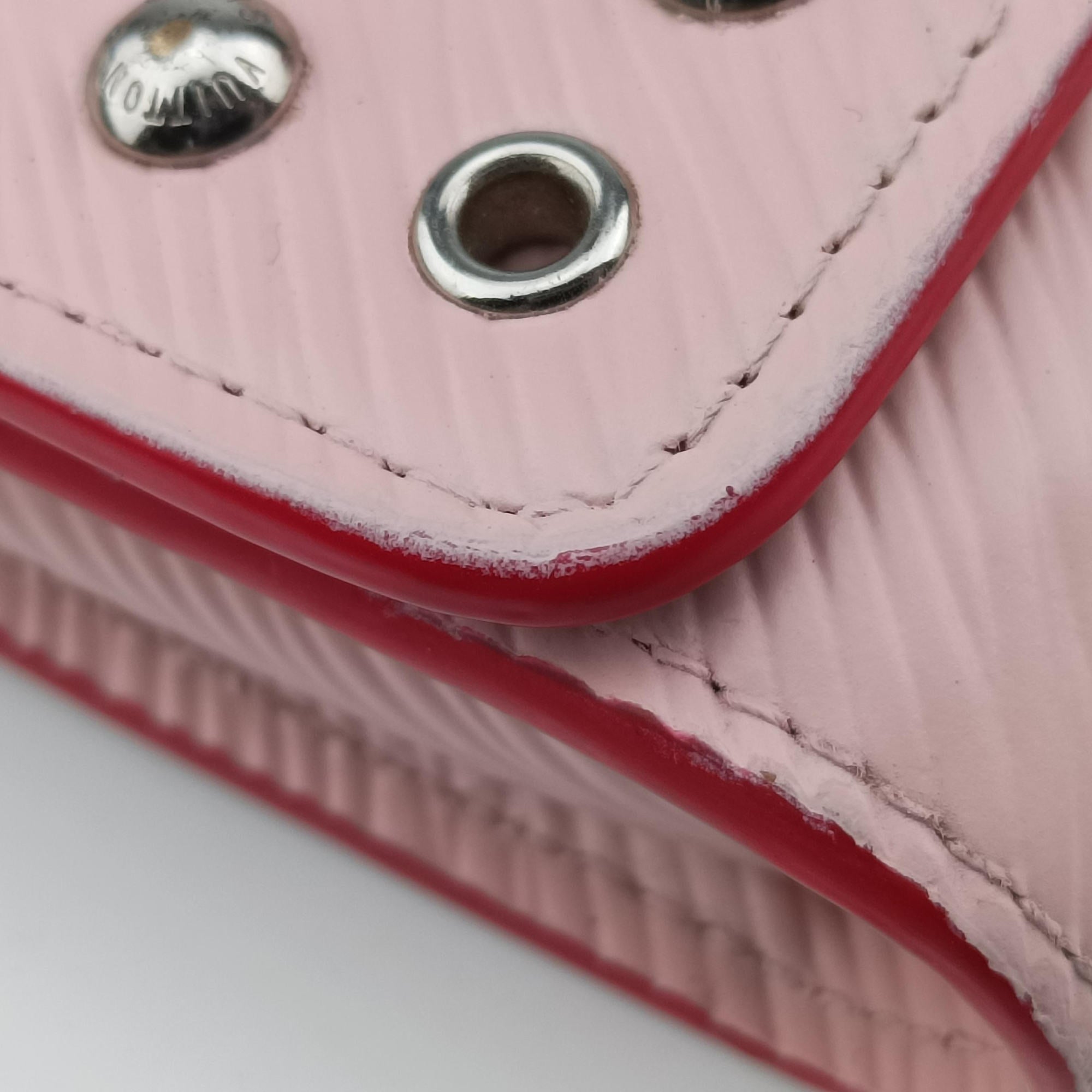 Pre-owned Louis Vuitton Twist Chain Wallet Rose Ballerine Epi M62307 shoulderbag | stylenewstar