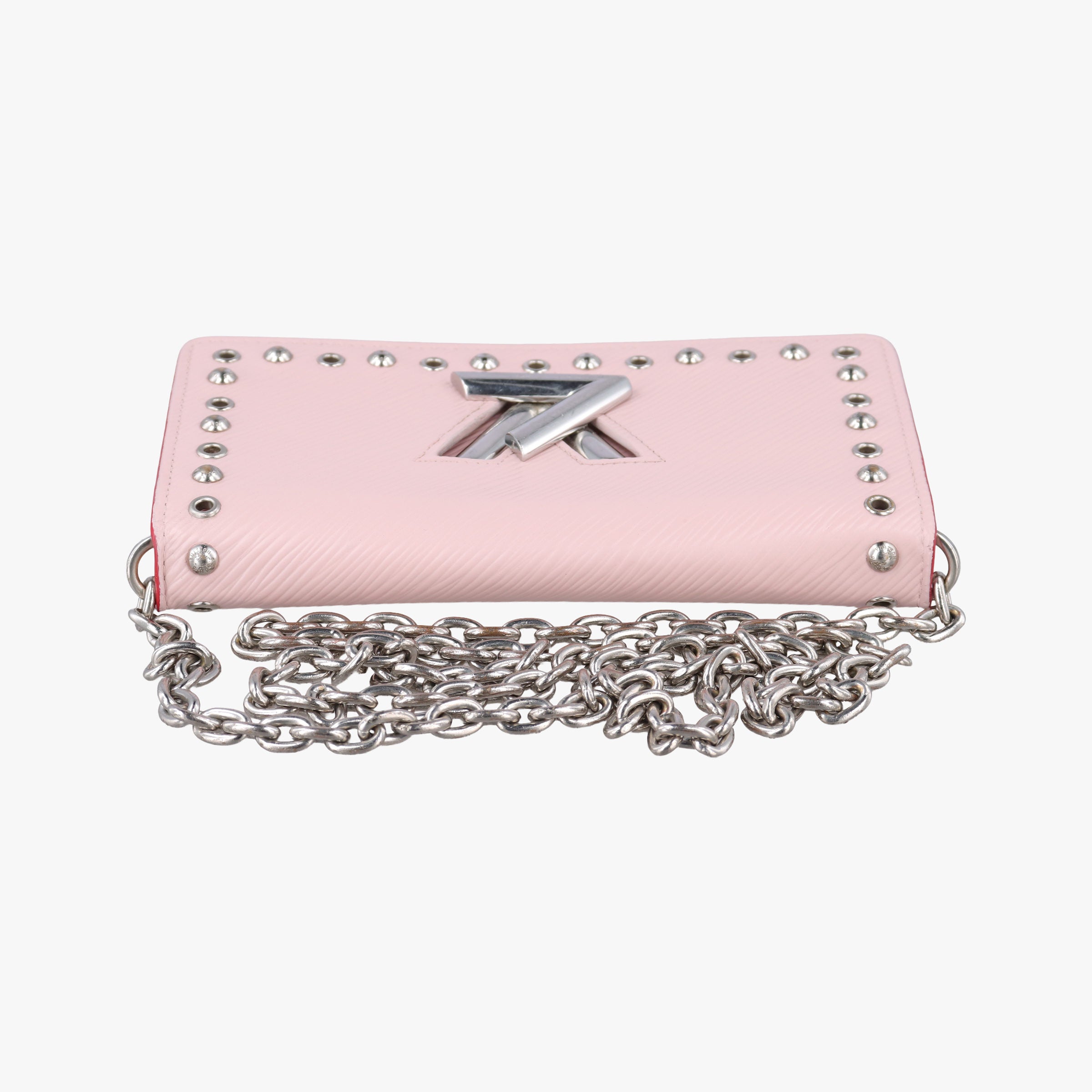 Pre-owned Louis Vuitton Twist Chain Wallet Rose Ballerine Epi M62307 shoulderbag | stylenewstar