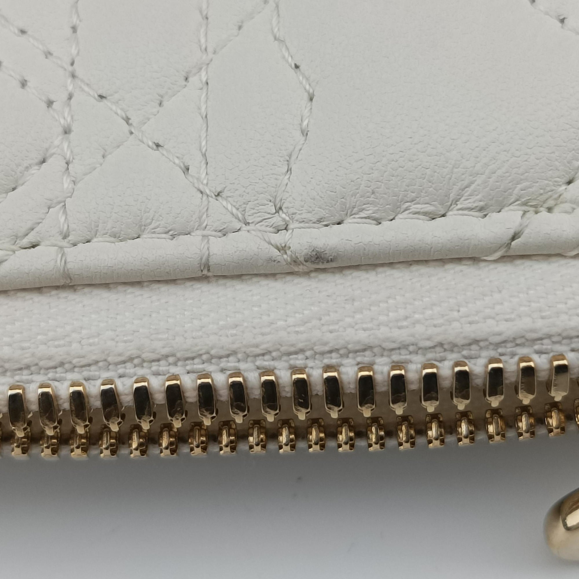 Secondhand Christian Dior Lady Dior Call'in Dior White Lambskin  shoulderbag | stylenewstar