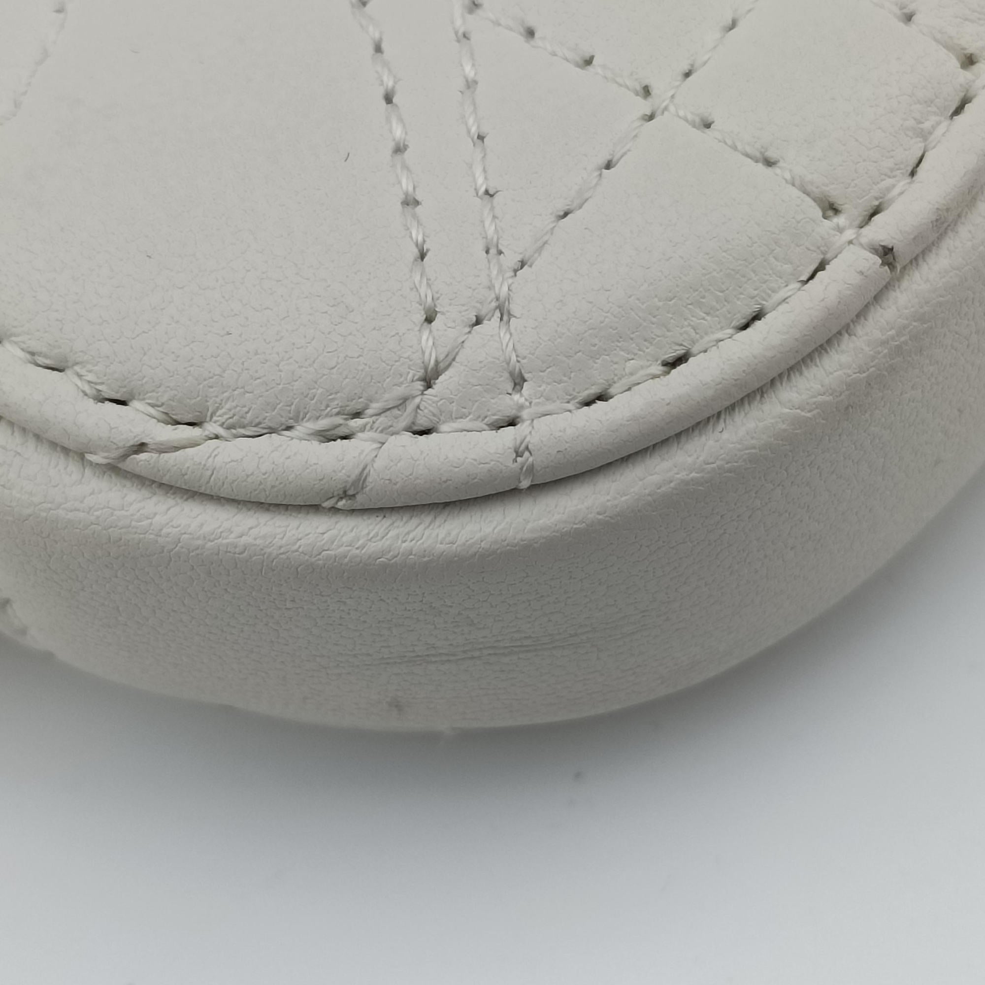 Secondhand Christian Dior Lady Dior Call'in Dior White Lambskin  shoulderbag | stylenewstar