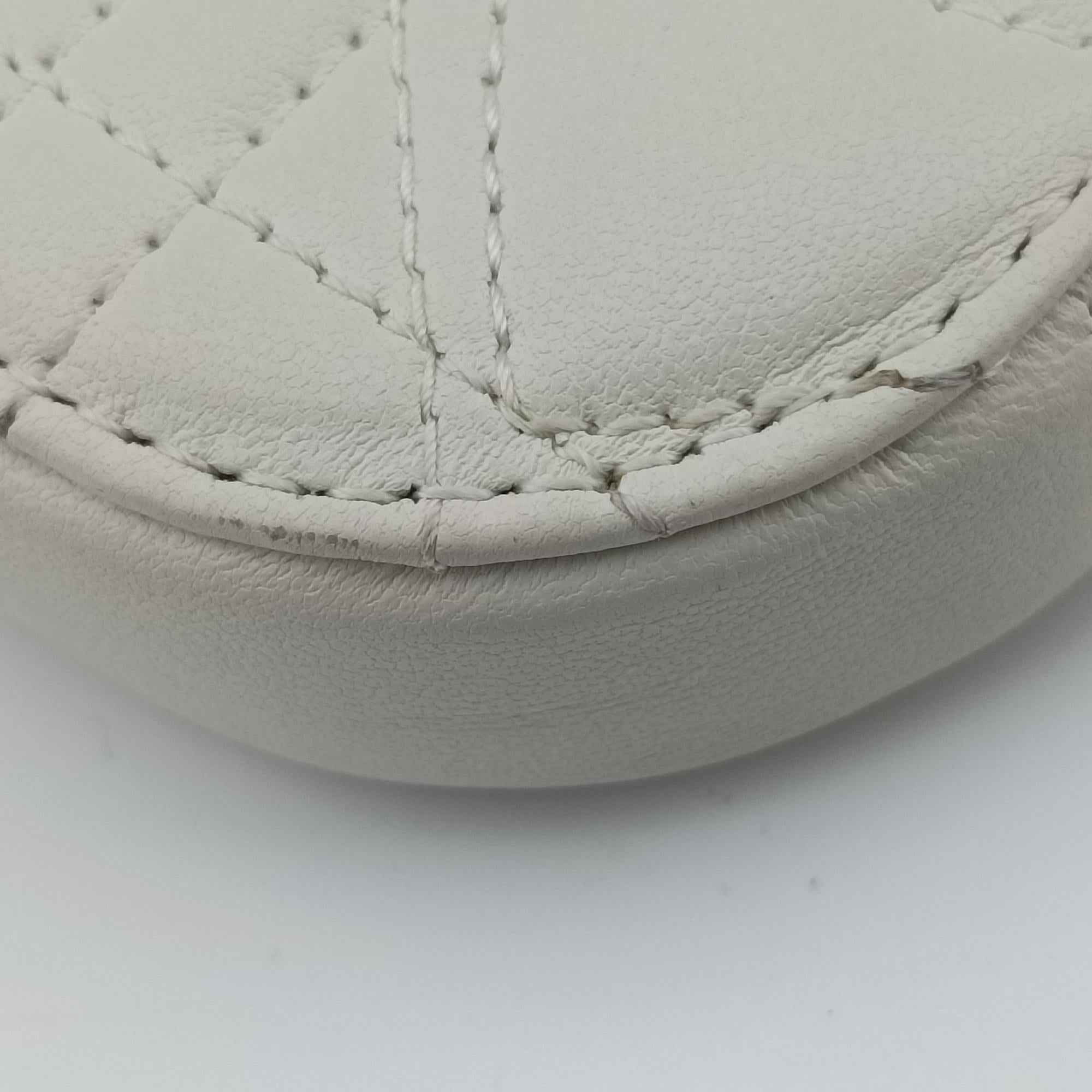 Secondhand Christian Dior Lady Dior Call'in Dior White Lambskin  shoulderbag | stylenewstar
