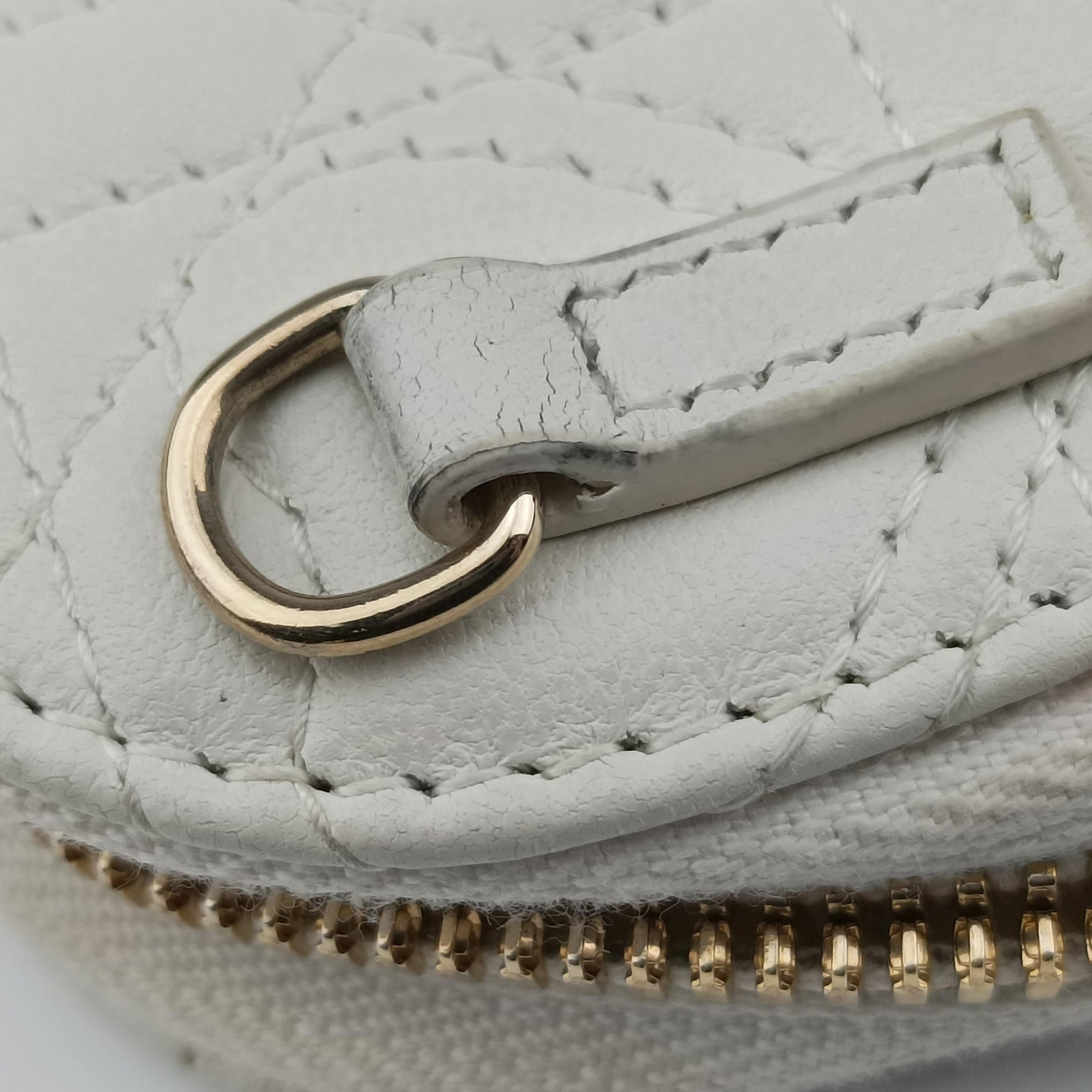Secondhand Christian Dior Lady Dior Call'in Dior White Lambskin  shoulderbag | stylenewstar