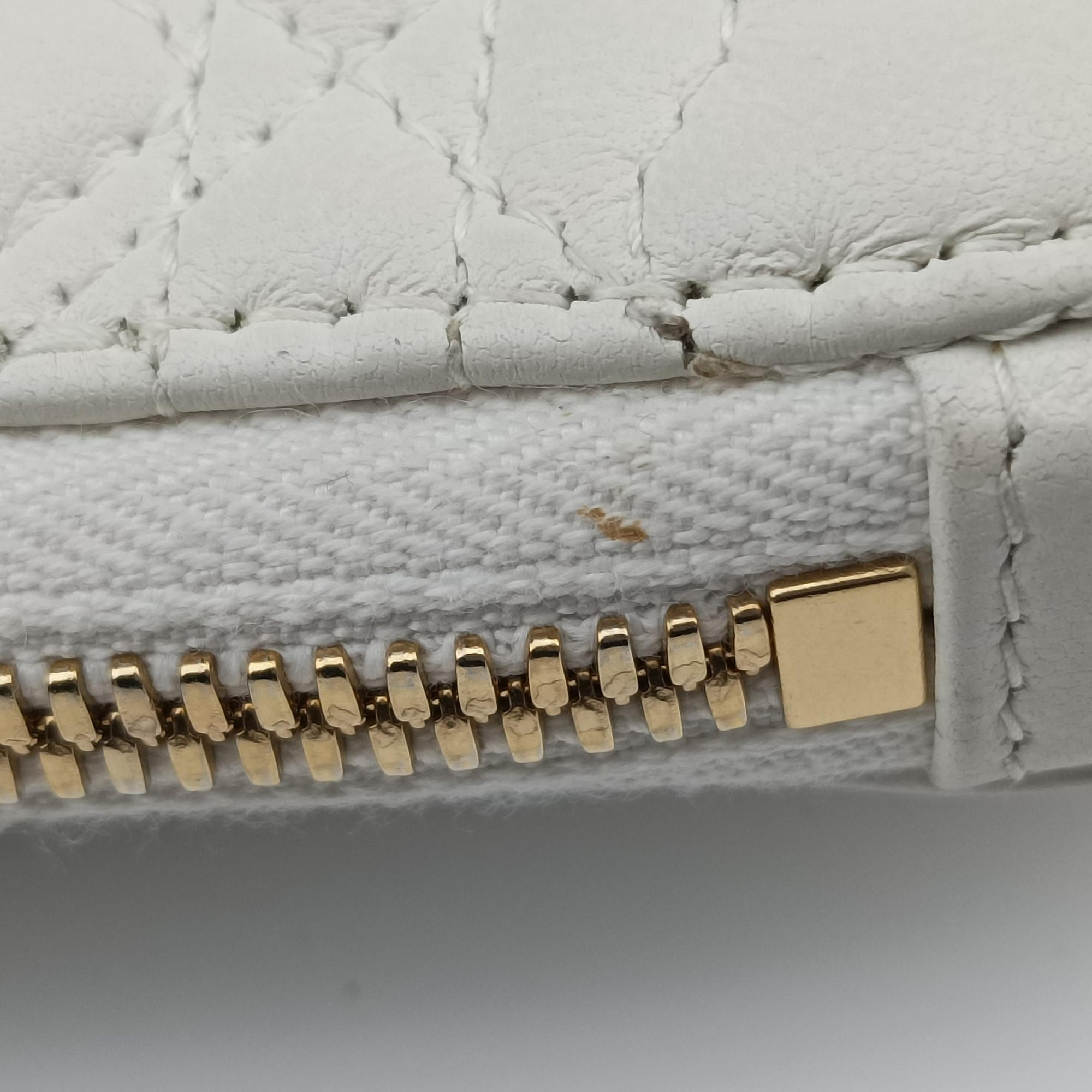 Secondhand Christian Dior Lady Dior Call'in Dior White Lambskin  shoulderbag | stylenewstar