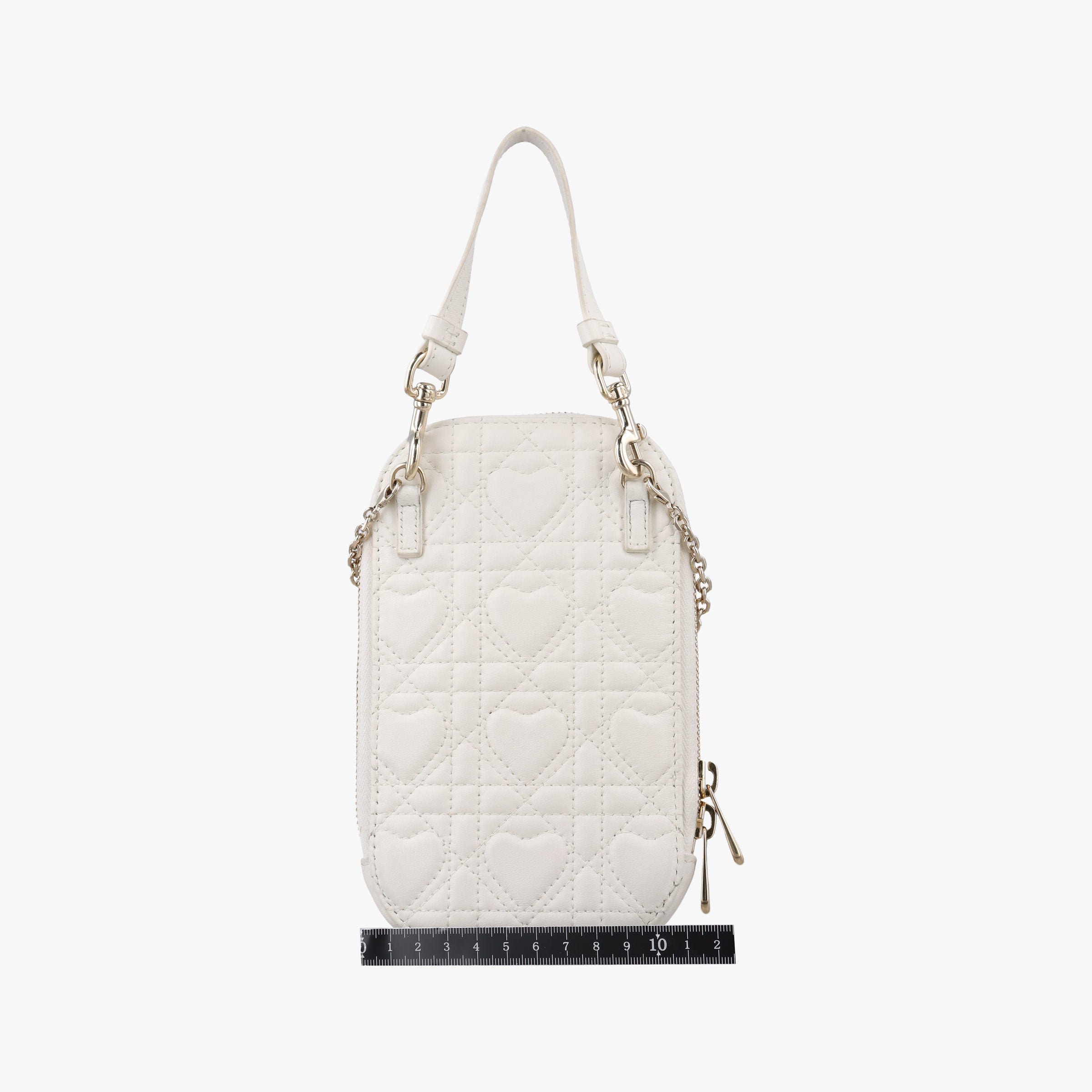 Secondhand Christian Dior Lady Dior Call'in Dior White Lambskin  shoulderbag | stylenewstar