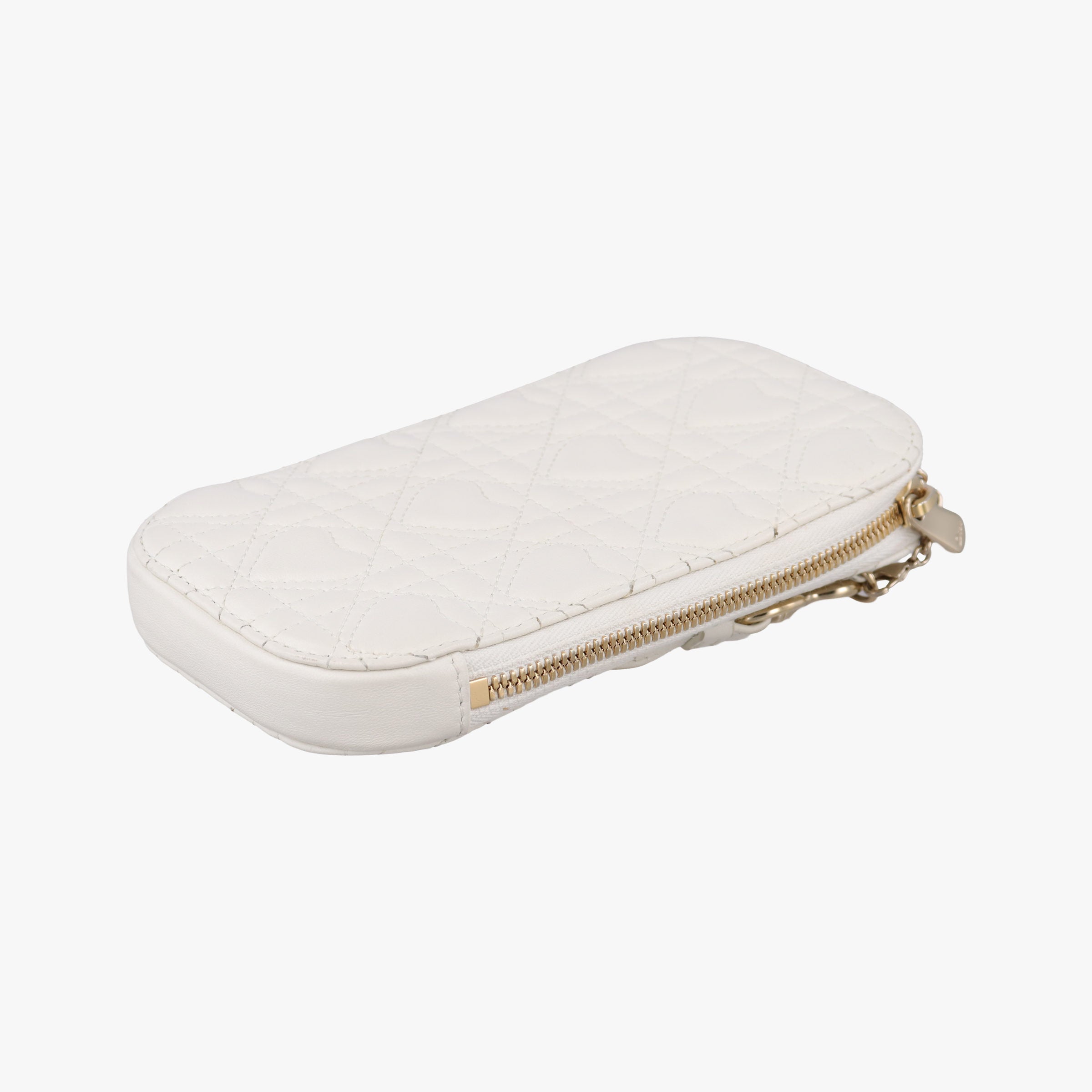 Secondhand Christian Dior Lady Dior Call'in Dior White Lambskin  shoulderbag | stylenewstar