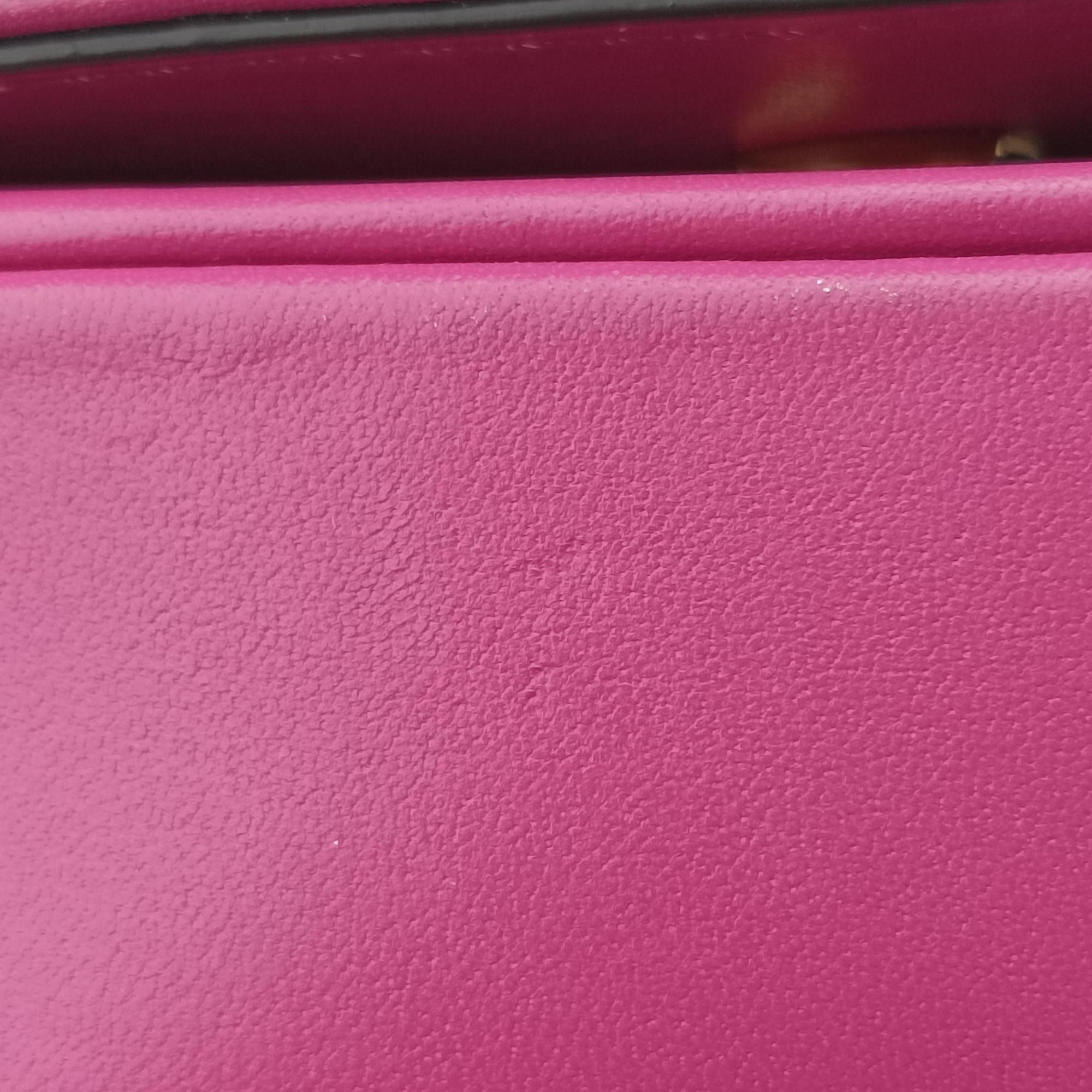 Pre-owned Fendi C'mon Small Rose Leather 7AS219 shoulderbag | stylenewstar
