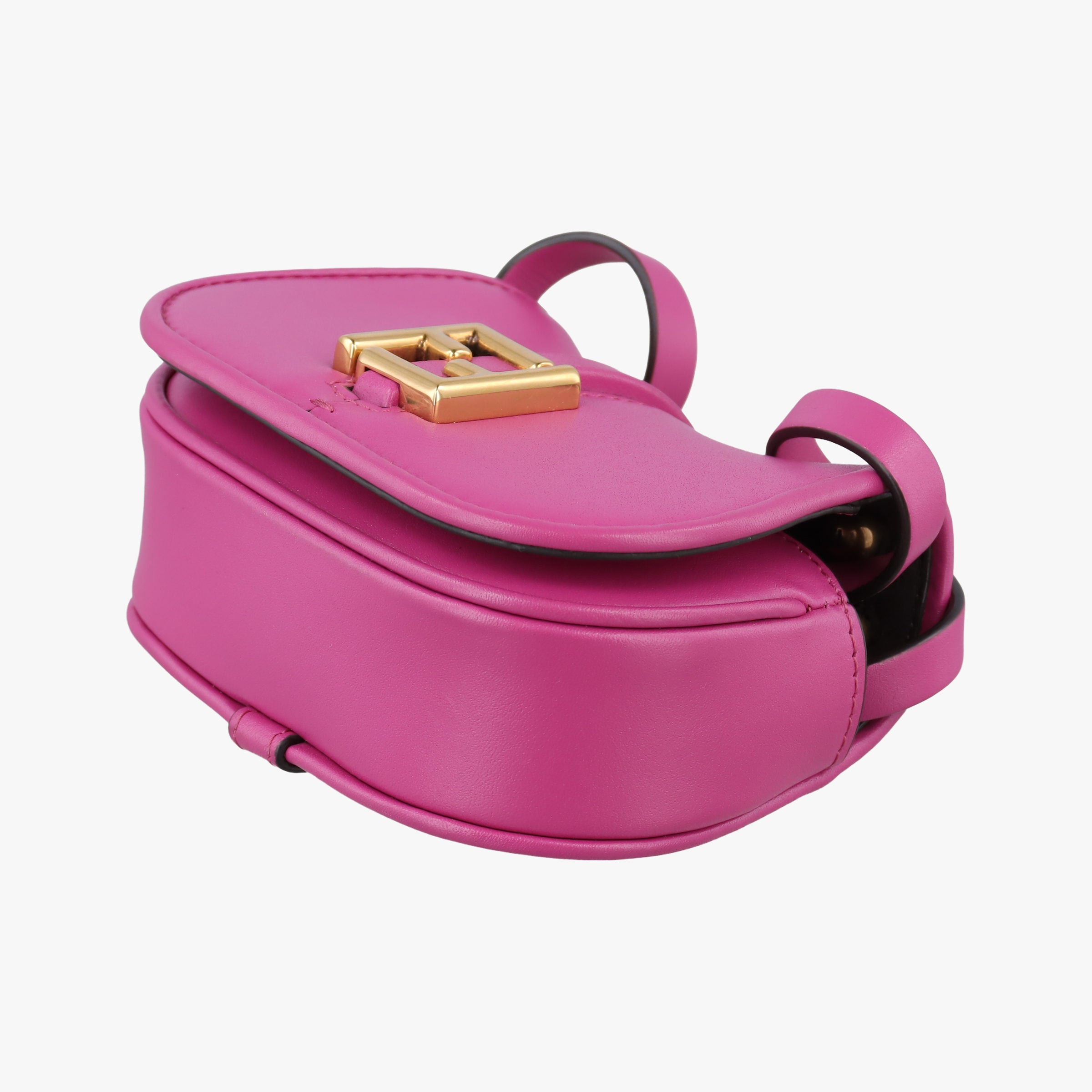 Pre-owned Fendi C'mon Small Rose Leather 7AS219 shoulderbag | stylenewstar
