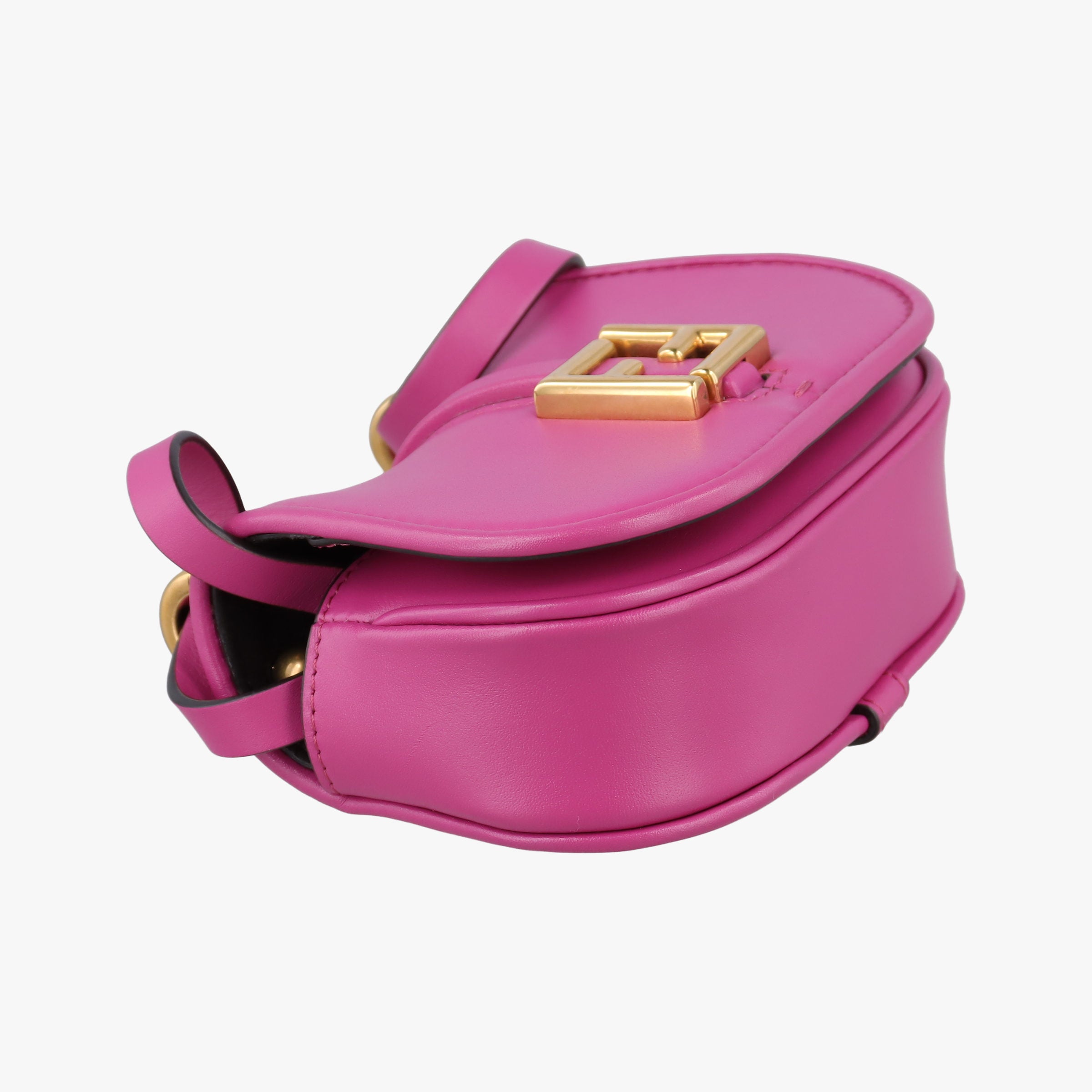Pre-owned Fendi C'mon Small Rose Leather 7AS219 shoulderbag | stylenewstar