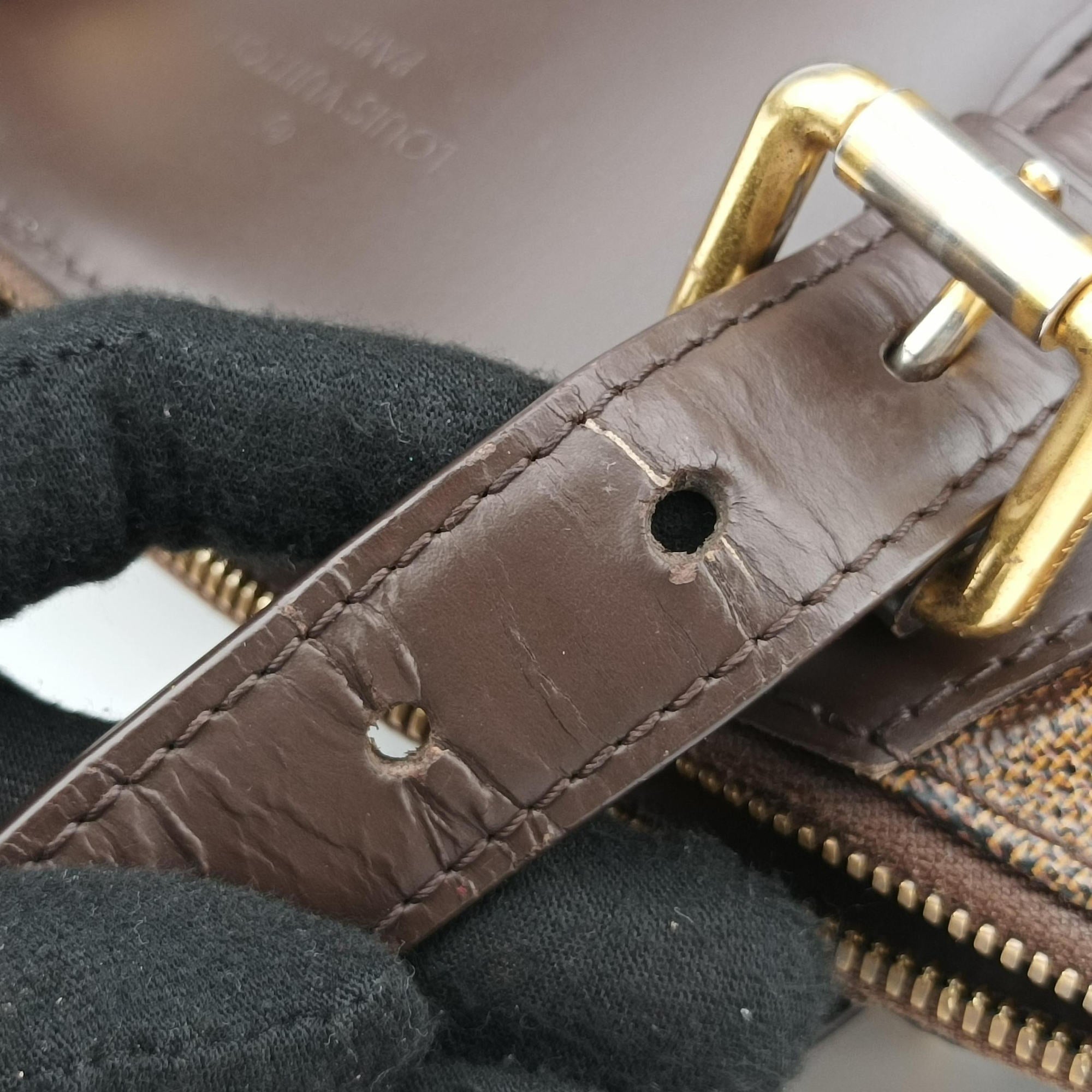 Secondhand Louis Vuitton VERONA MM EBENE Damier Canvas N41118 shoulderbag | stylenewstar