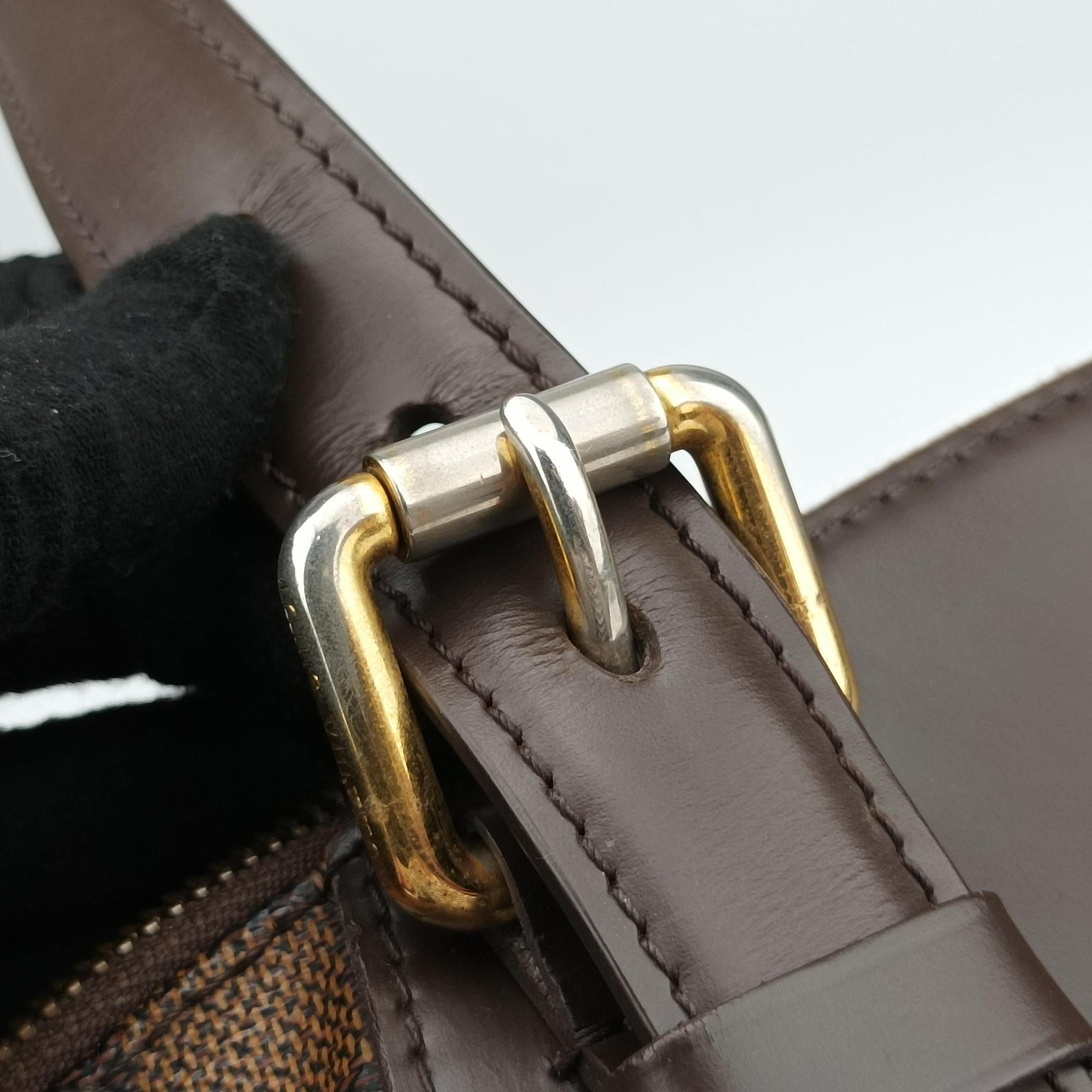 Secondhand Louis Vuitton VERONA MM EBENE Damier Canvas N41118 shoulderbag | stylenewstar