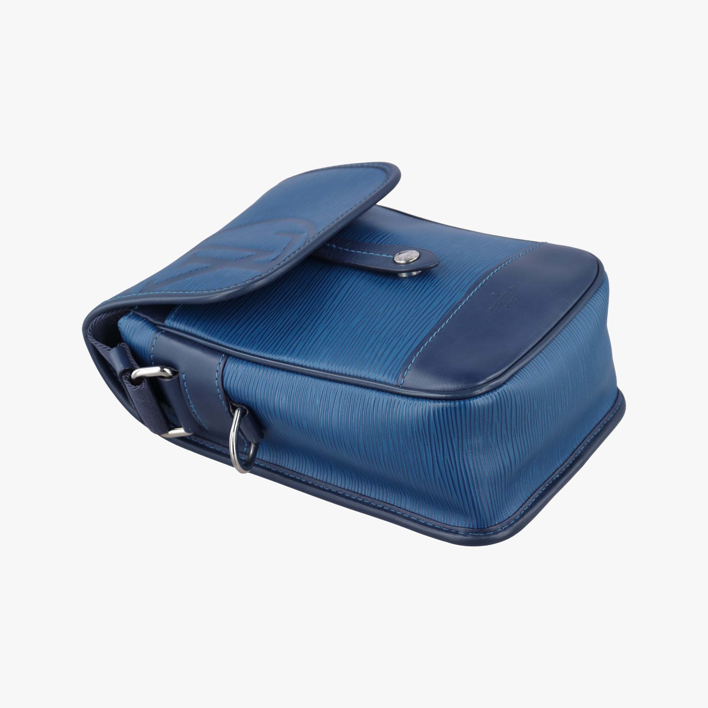 Pre-owned Louis Vuitton Downtown BB Messenger Blue Azur Epi ×leather M53497 shoulderbag | stylenewstar